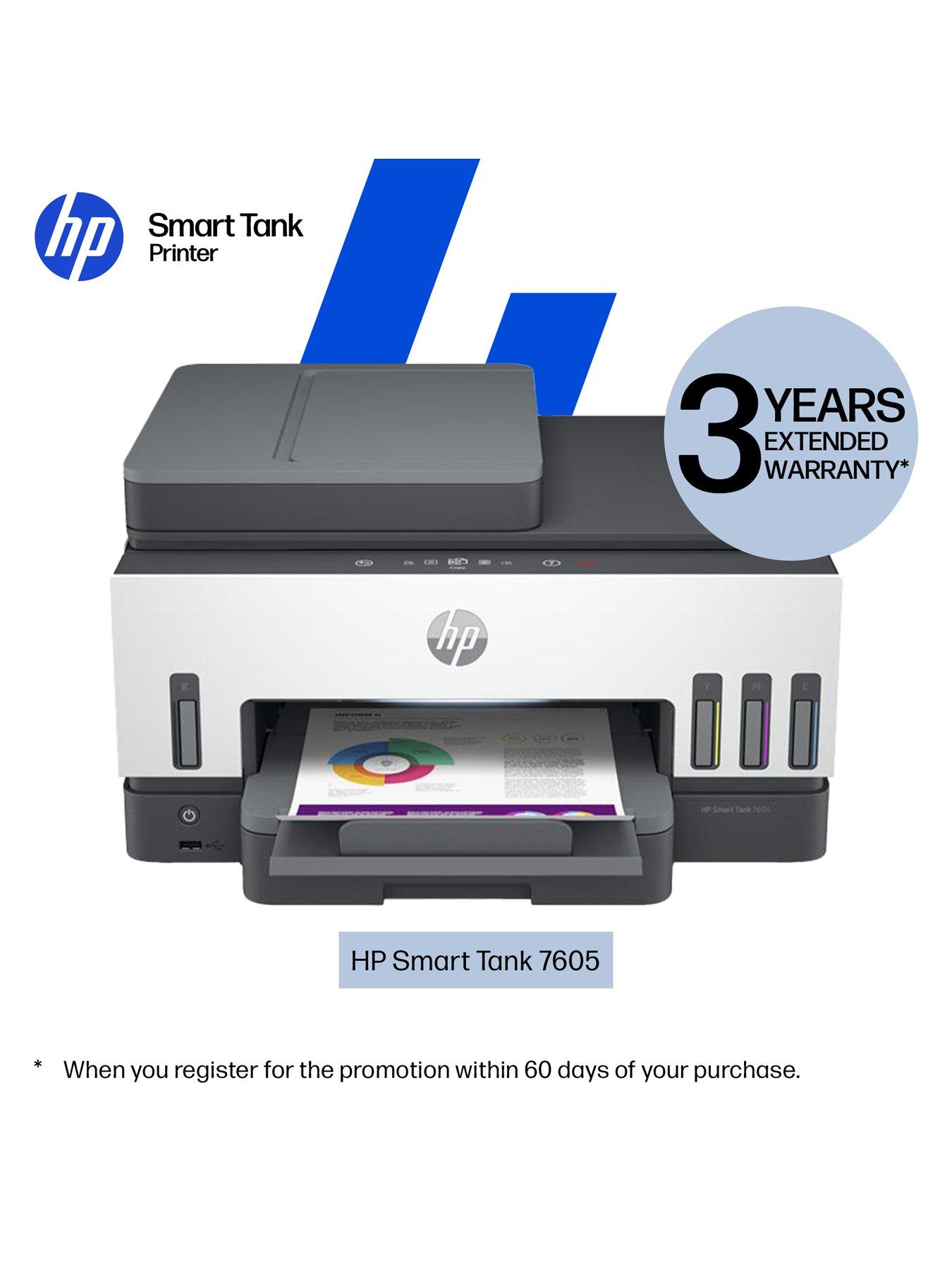 Image 2 of 8 of HP Smart Tank 7605 Wireless All-in-One Colour Printer with up to 3 years of HP Ink Bottles included