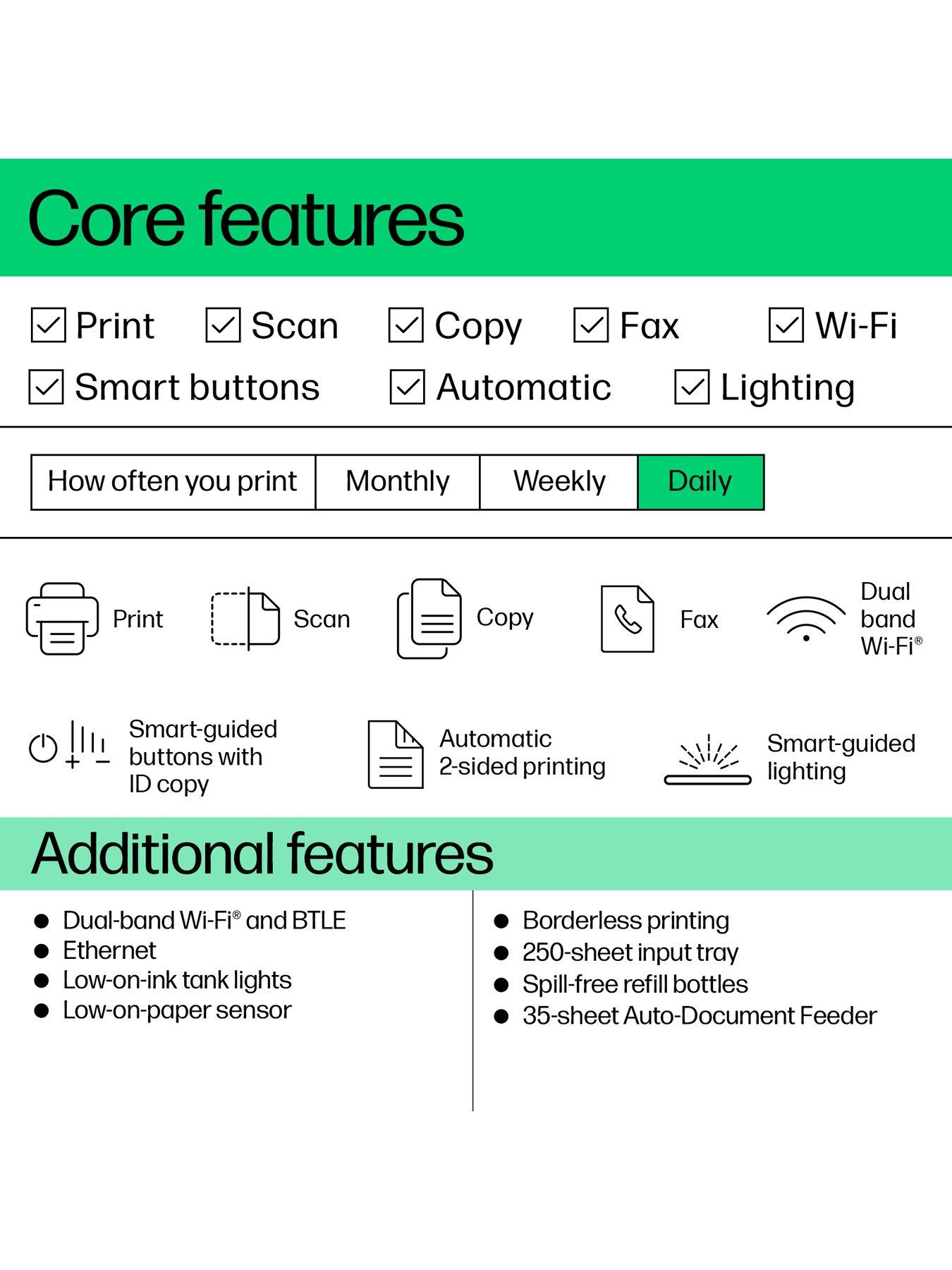 Image 4 of 8 of HP Smart Tank 7605 Wireless All-in-One Colour Printer with up to 3 years of HP Ink Bottles included