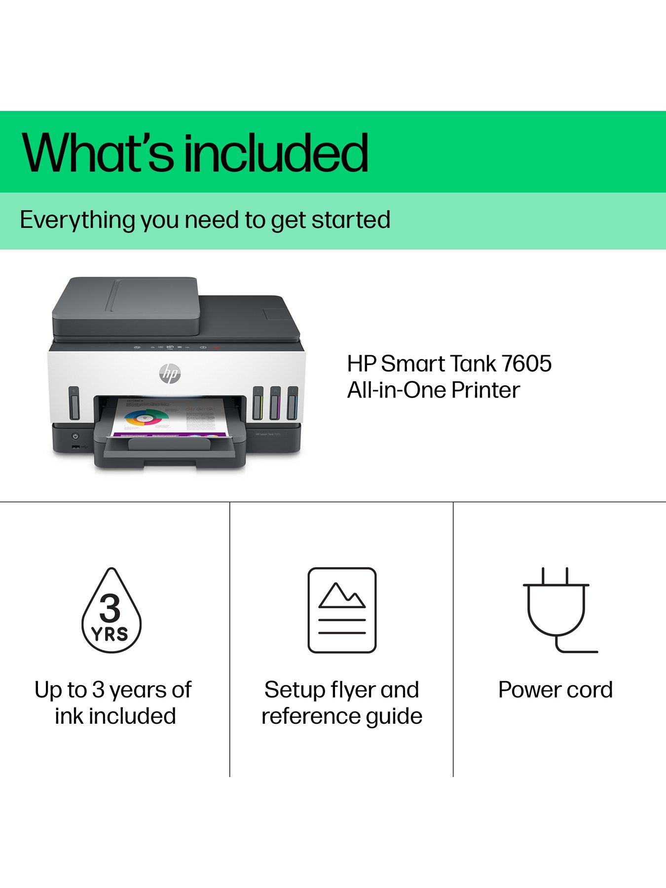 Image 6 of 8 of HP Smart Tank 7605 Wireless All-in-One Colour Printer with up to 3 years of HP Ink Bottles included