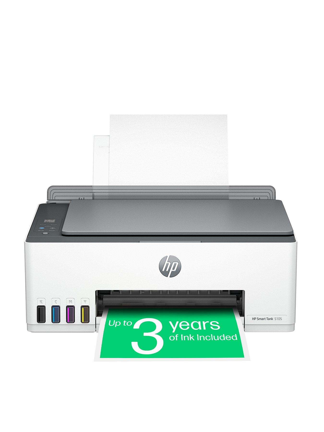 Hp Smart Tank 5105 Wireless All-In-One Colour Printer With Up To 3 Years Of Hp Ink Bottles Included
