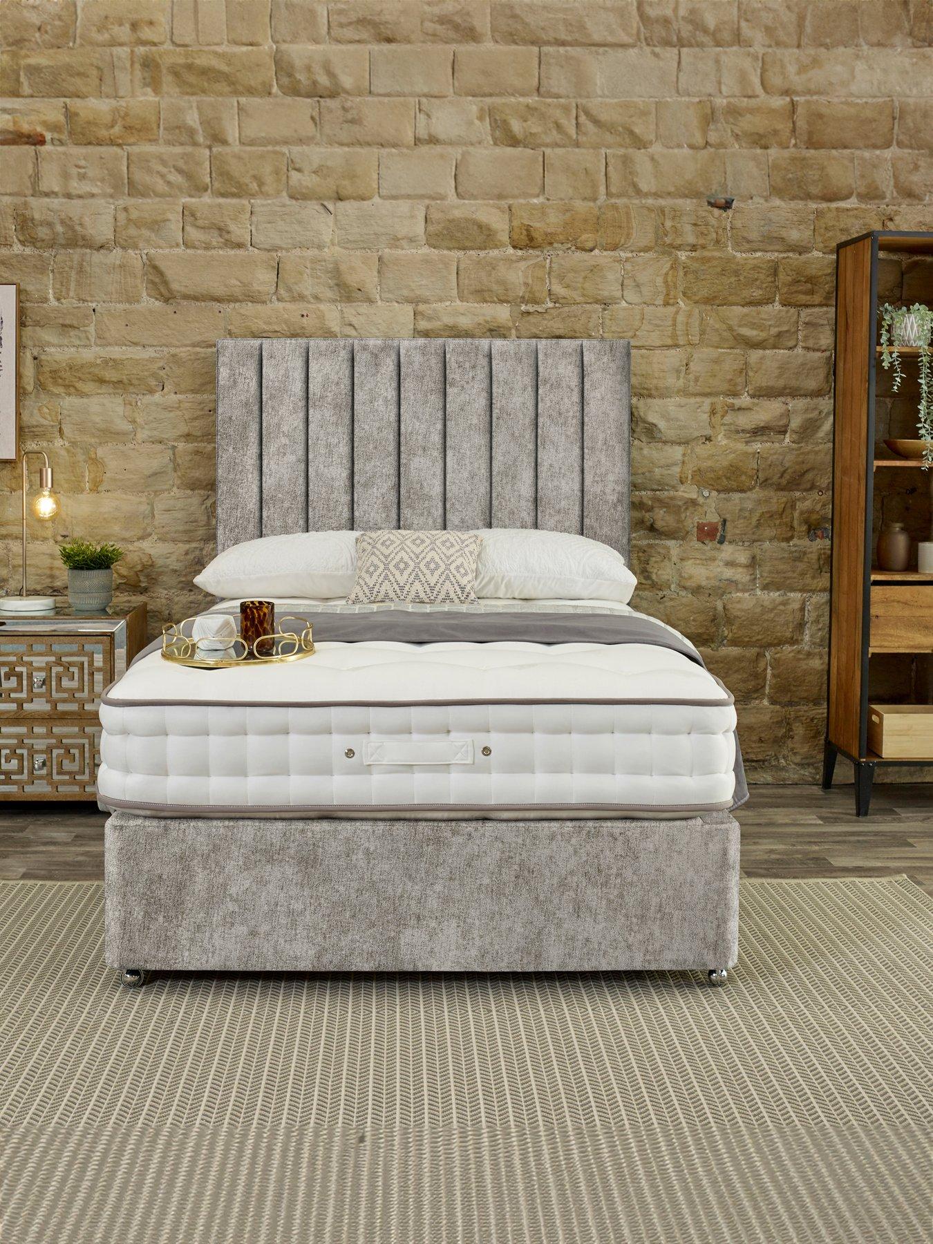 Product photograph of Shire Beds Signature 2000 Pocket Mattress And Upholstered Divan Base Bed Set Headboard Sold Separately - Fsc Reg Certified from very.co.uk