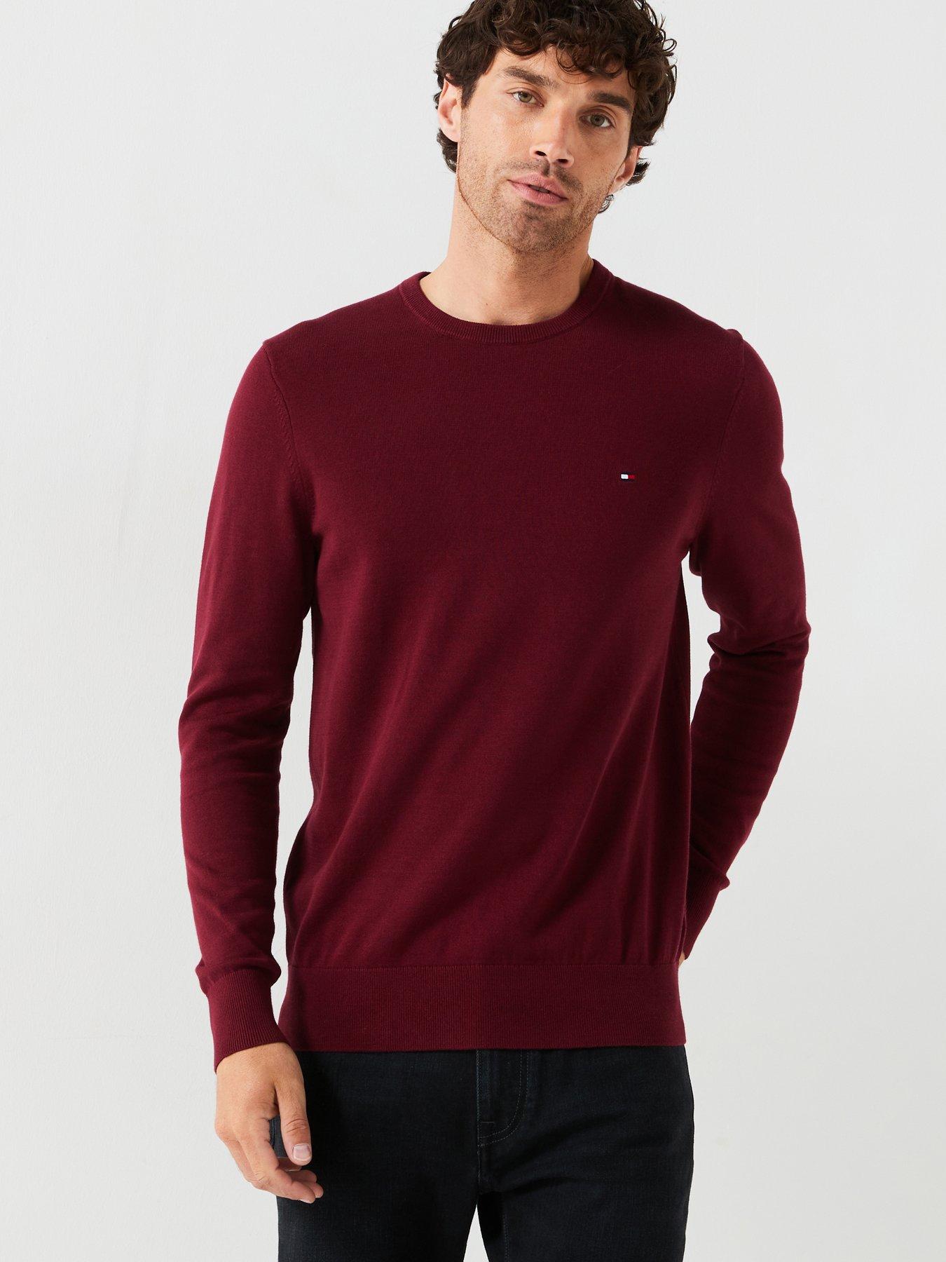 Dark red jumpers shop