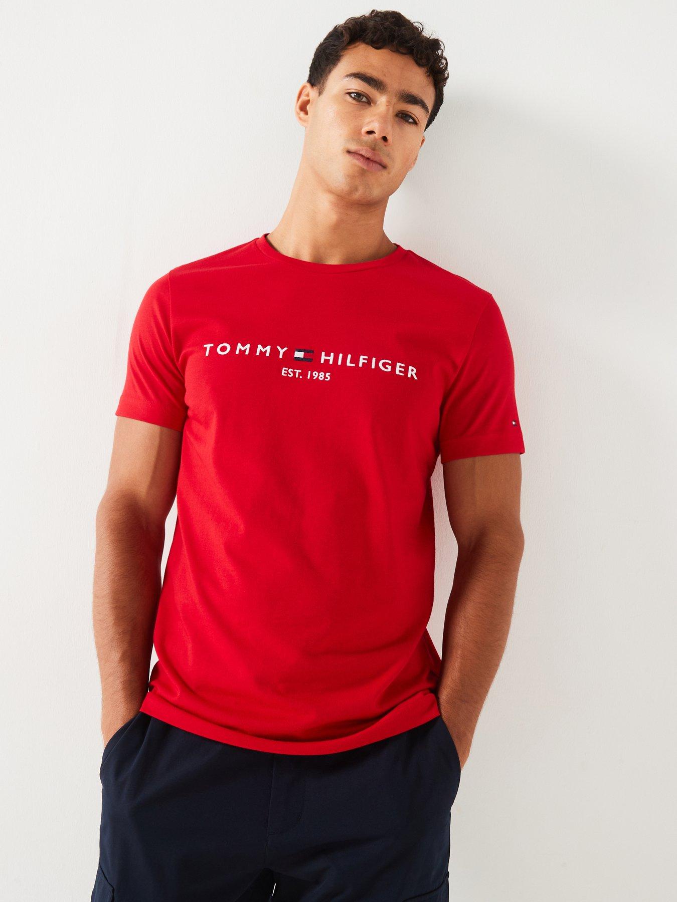 undefined Linear Chest Logo T-shirt - Bright Red