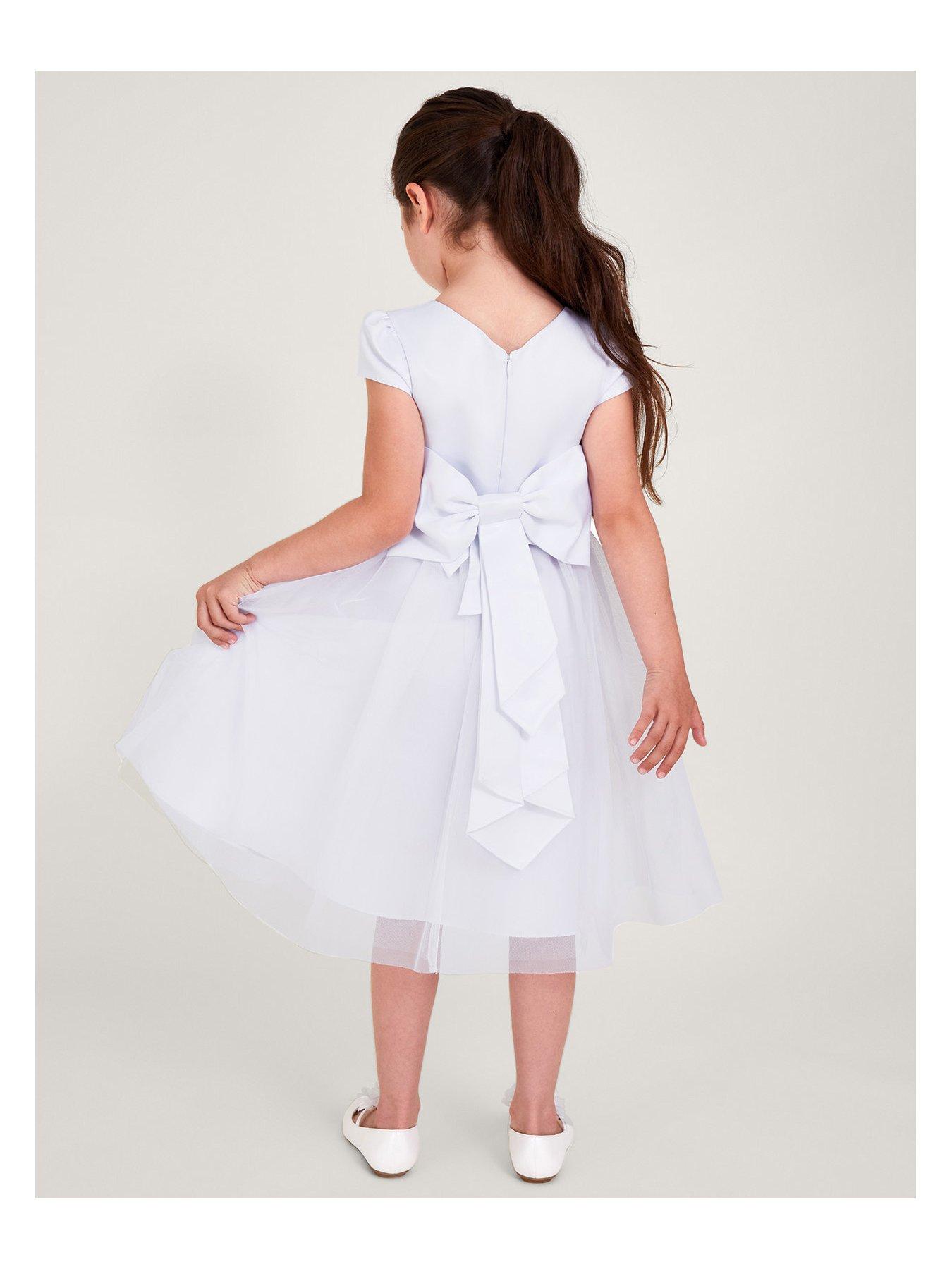 Monsoon girls white orders dress