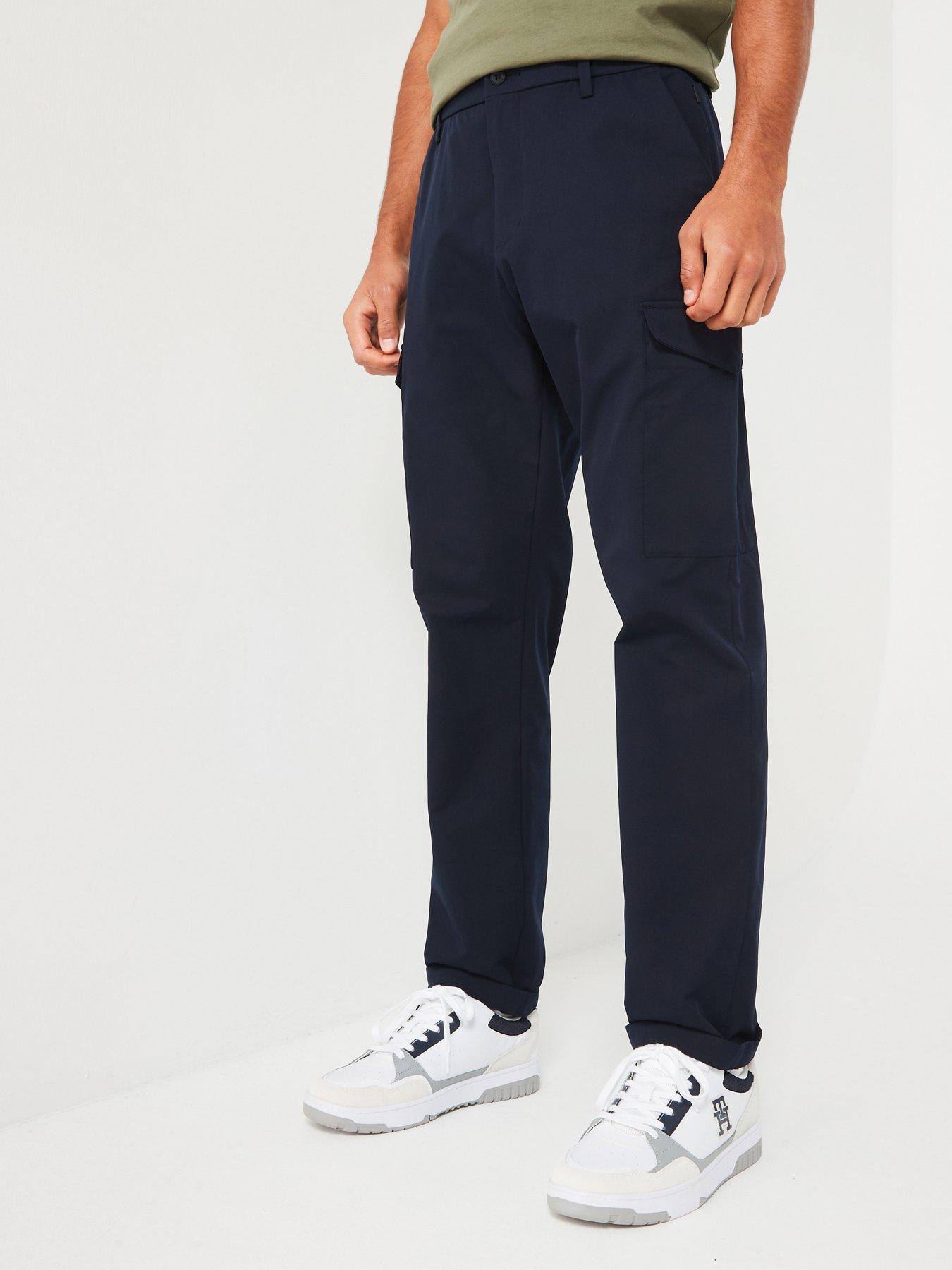 Image 1 of 4 of Tommy Hilfiger Harlem Tapered Fit Performance Tech Cargo Pants - Navy