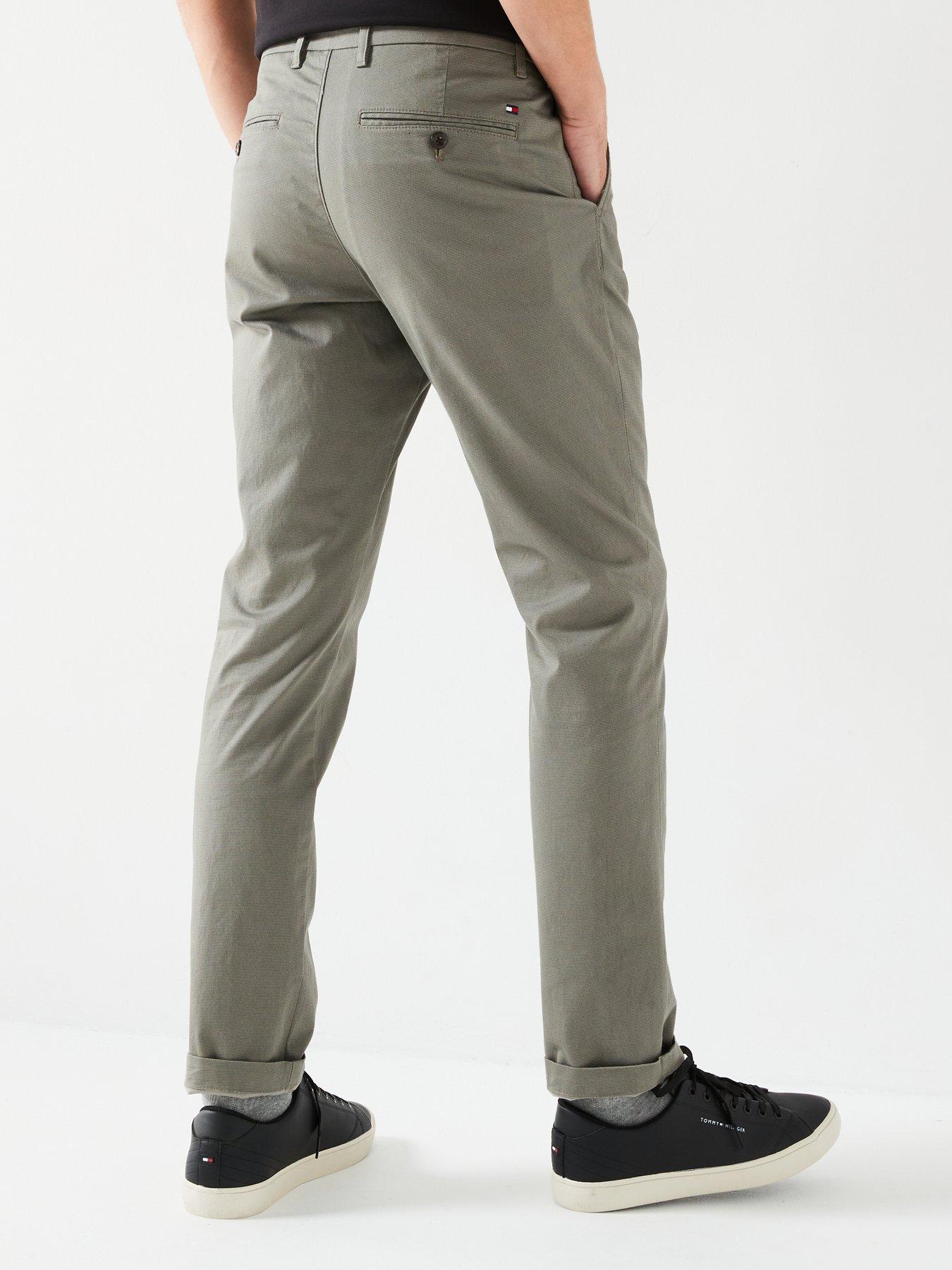 Tommy Hilfiger Bleecker Slim Fit Printed Structure Chino Trousers ...