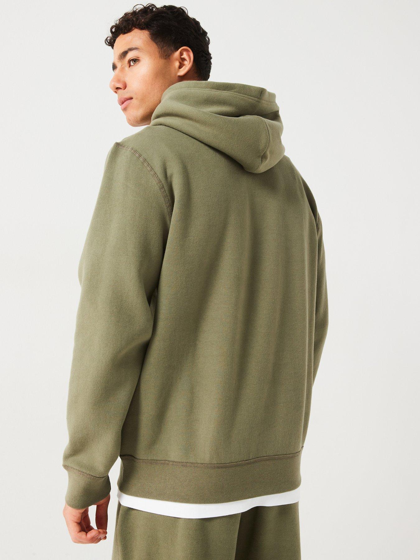 Tommy hilfiger hoodie khaki sales