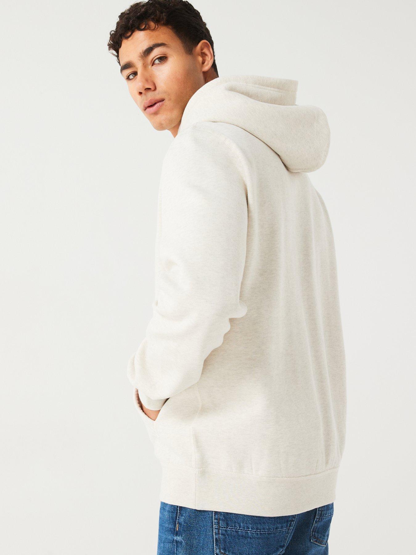 Tommy Hilfiger Essential Fleece Overhead Hoodie Light Natural