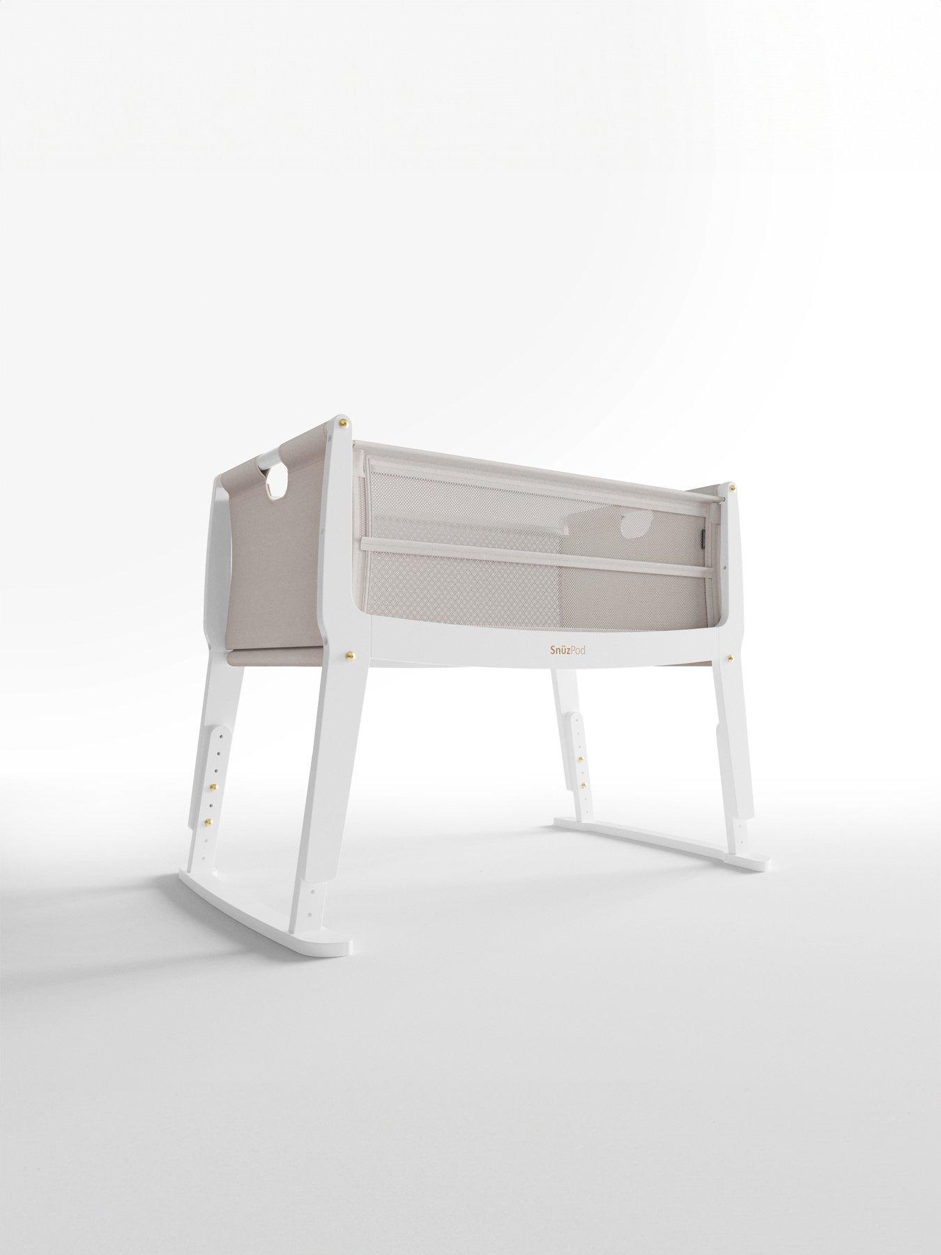 undefined SnuzPod Studio Bedside Crib - Paris White