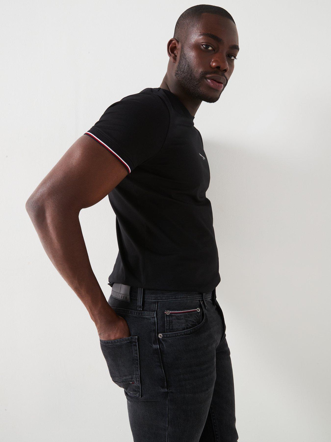 Image 4 of 6 of Tommy Hilfiger Denton Straight Fit Jeans - Black