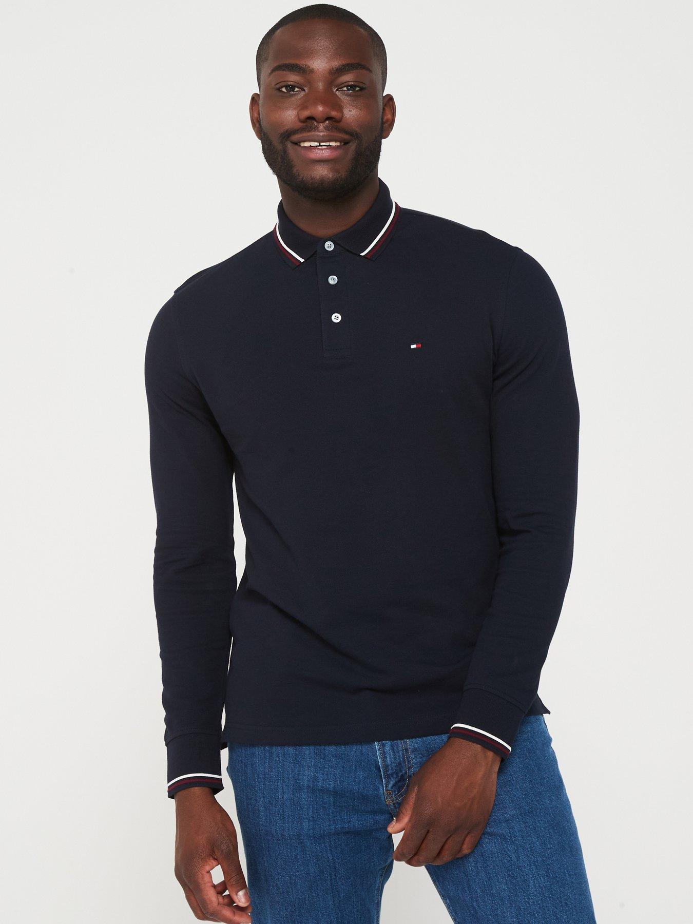Polo long sleeve slim fit best sale