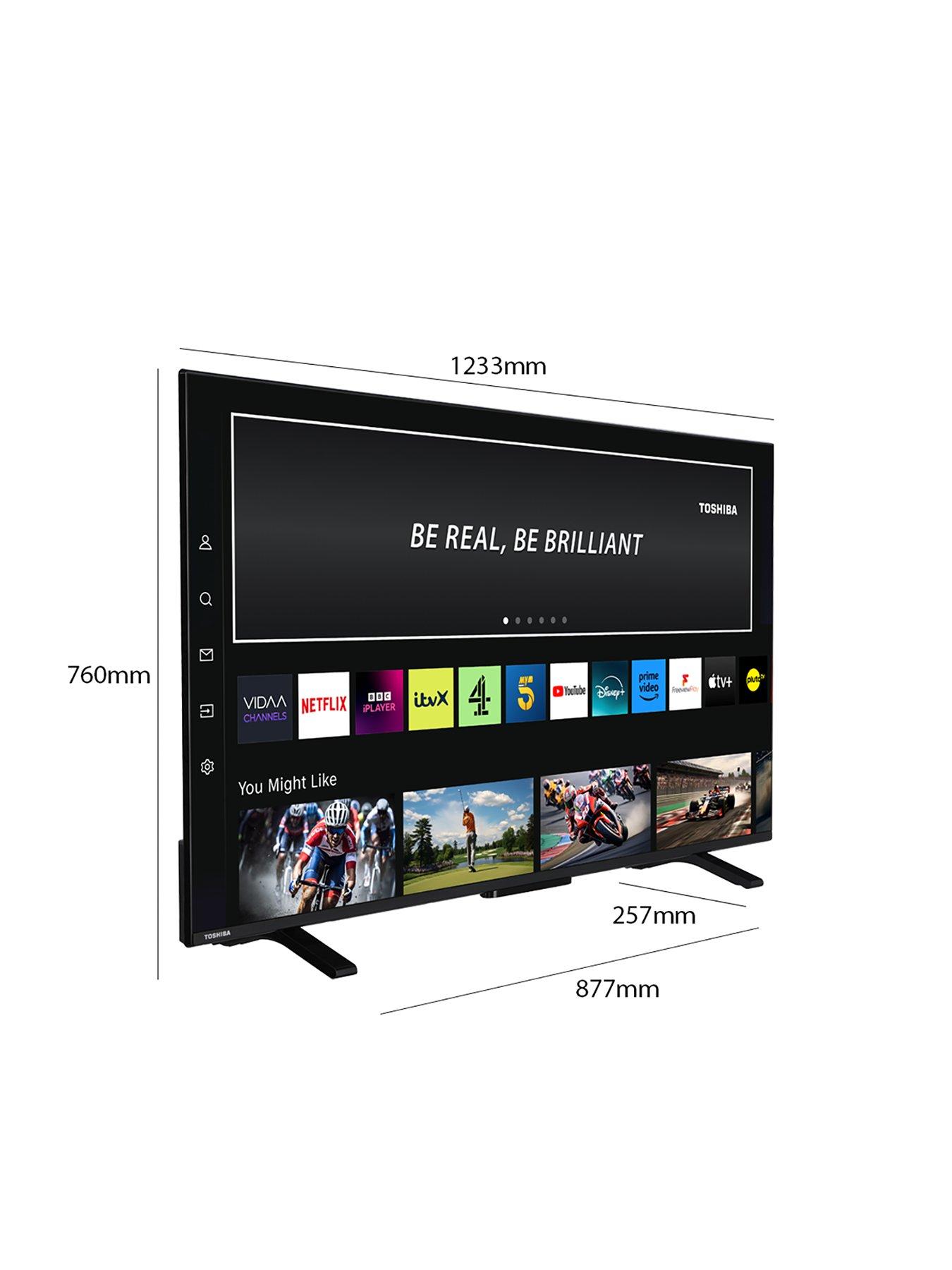 Toshiba 55UV2363DB, 55 inch, Ultra HD, Vidaa TV Very.co.uk