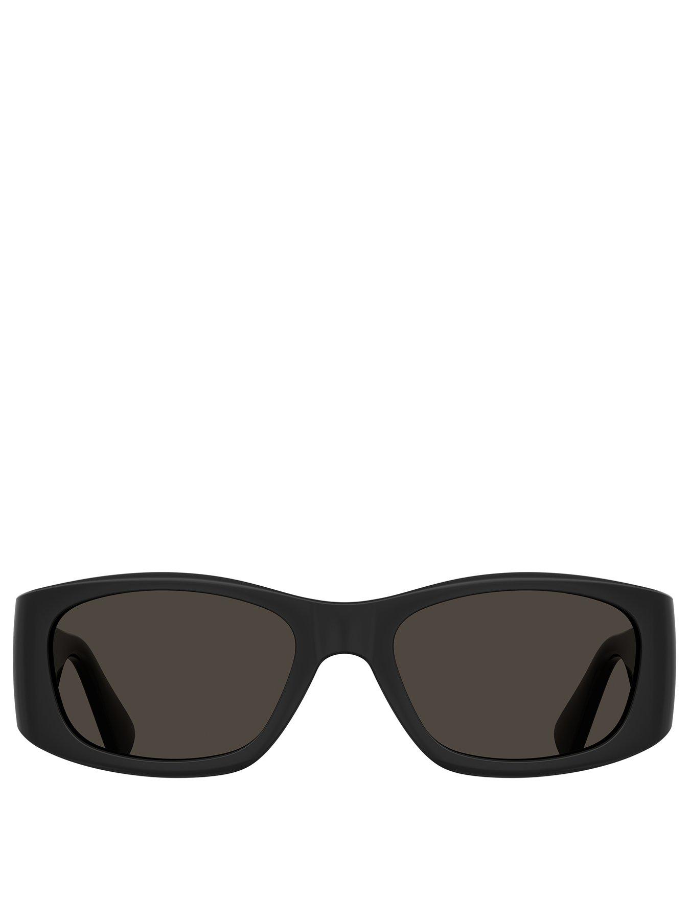 Moschino Rectangular Black Sunglasses | Very.co.uk