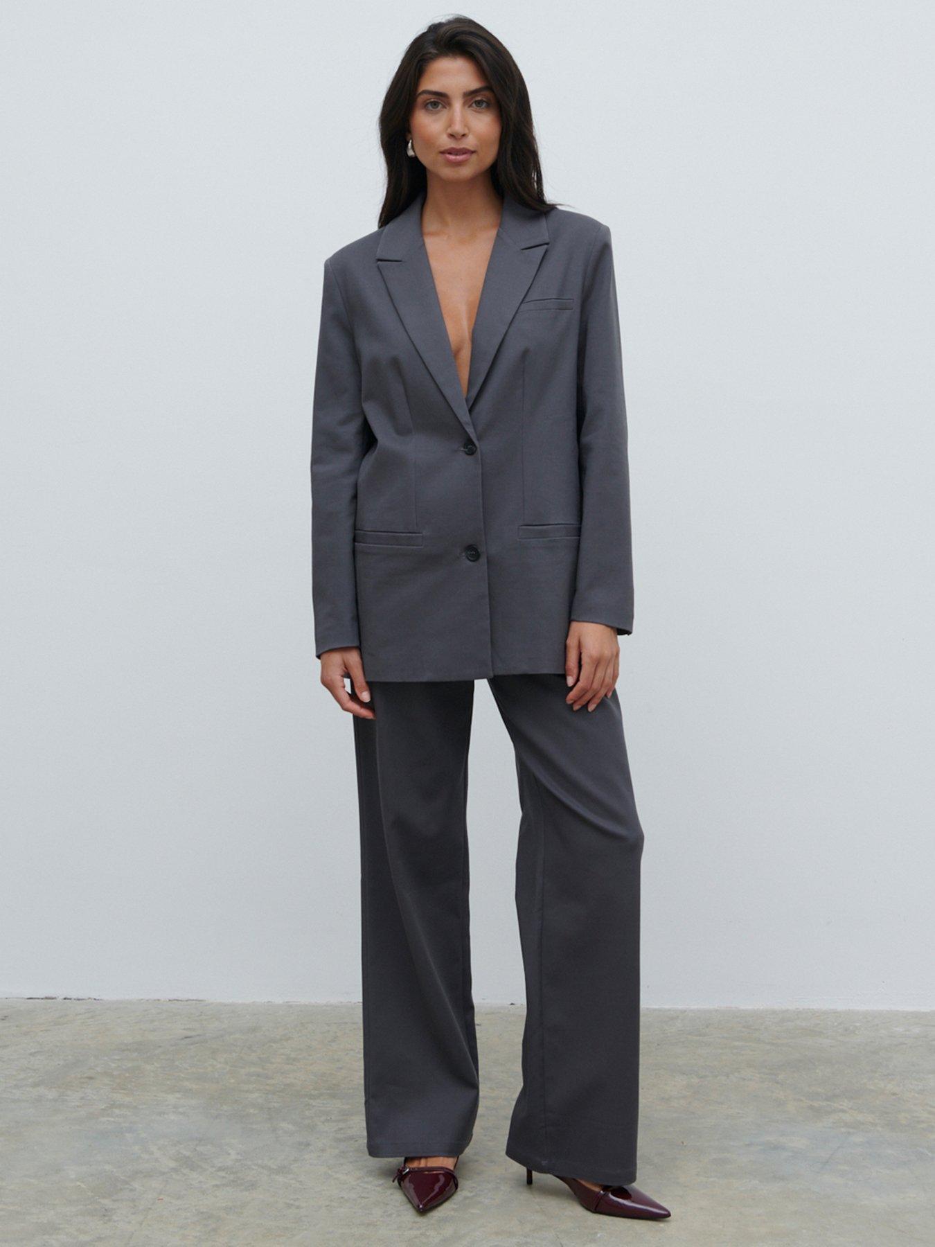 Women's boxy blazer sales