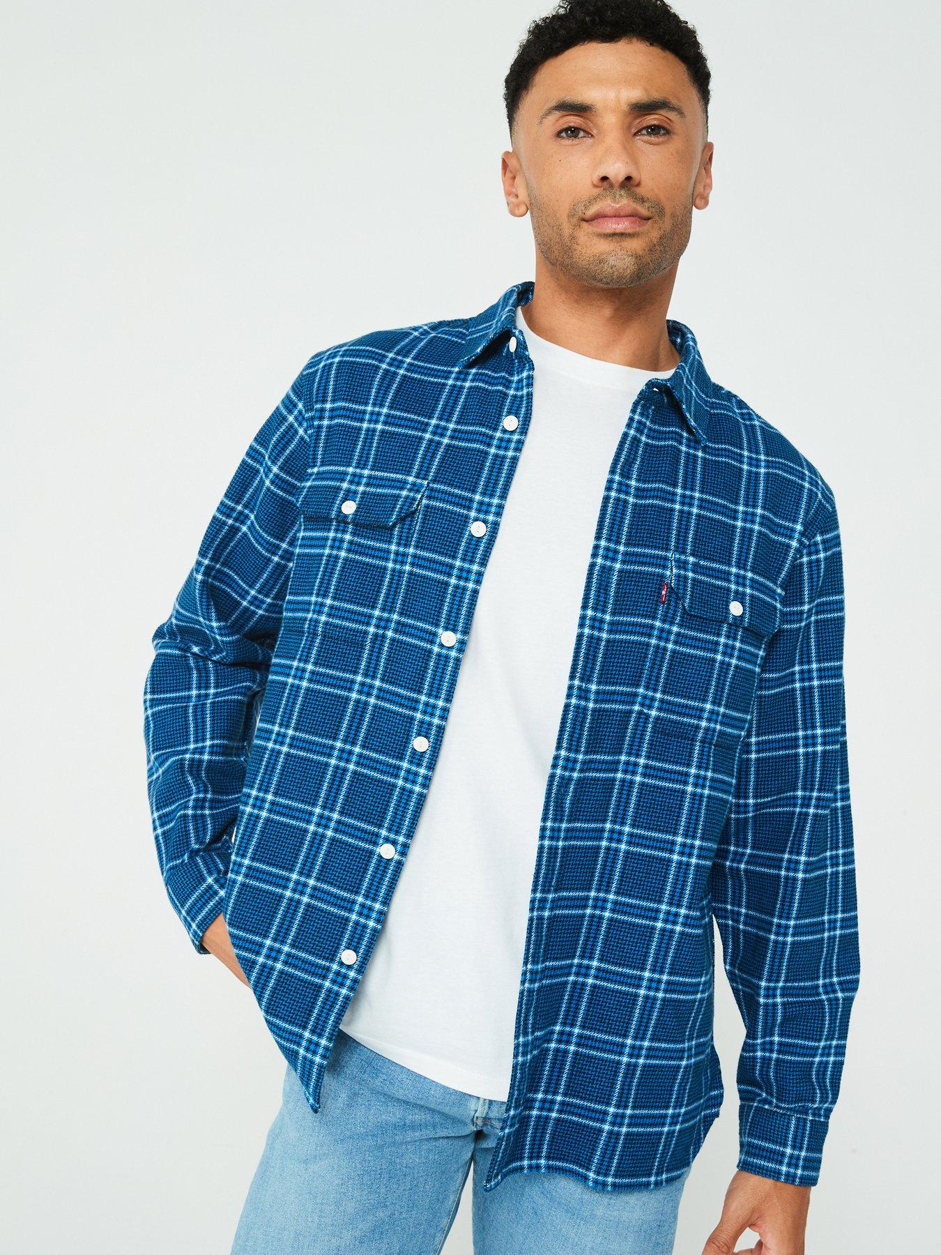 undefined Jackson Worker Long Sleeve Shirt - Blue