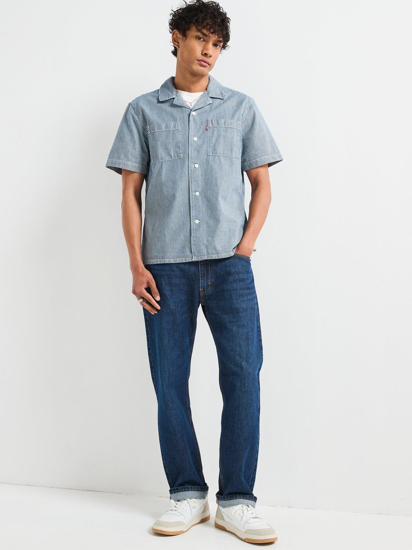 Image 4 of 6 of Levi's 555 '96 Relaxed Straight Fit Jeans - Next One Up - Dark Blue