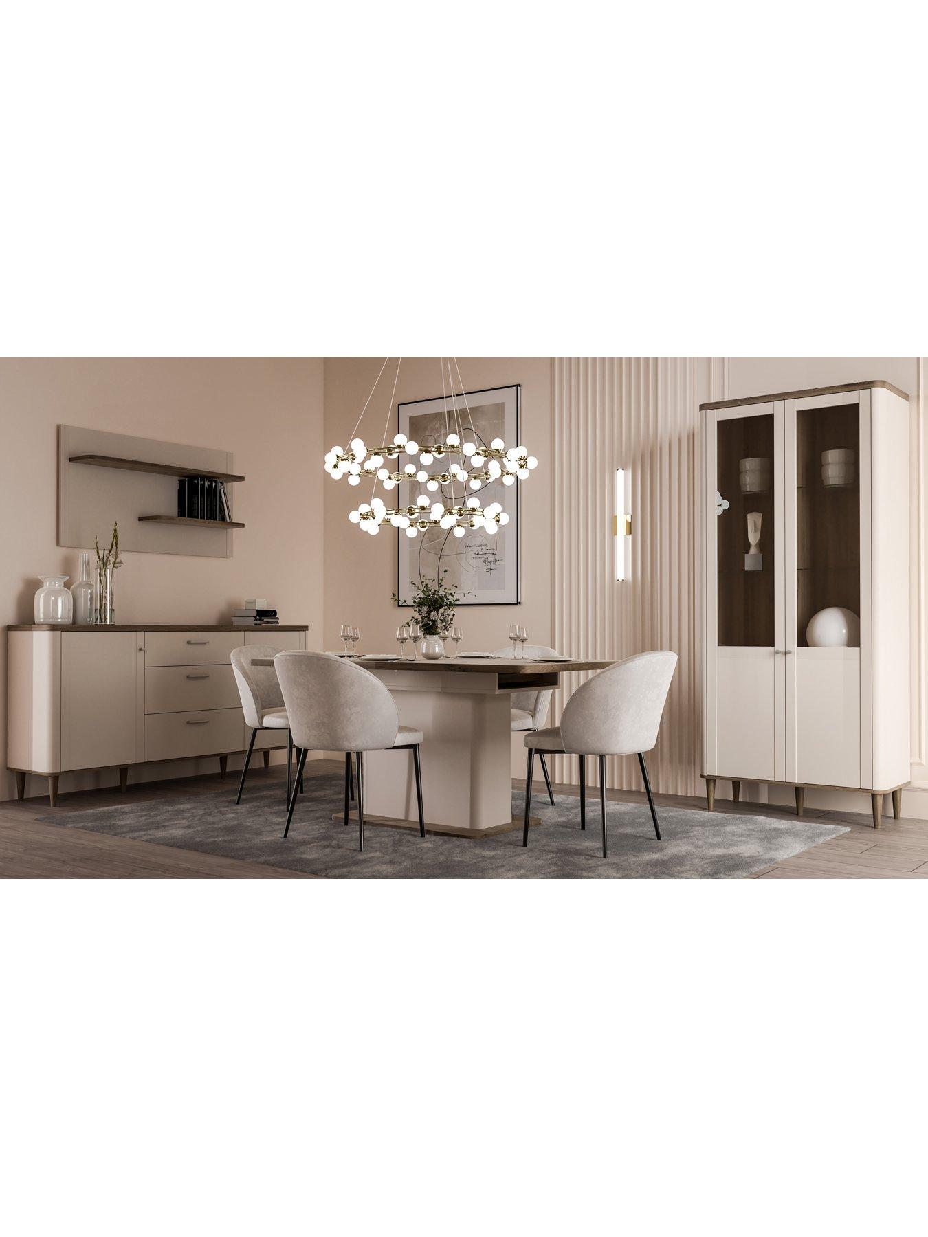 Image 6 of 7 of Lacetti 200 cm Extending Dining Table - Cream/Oak