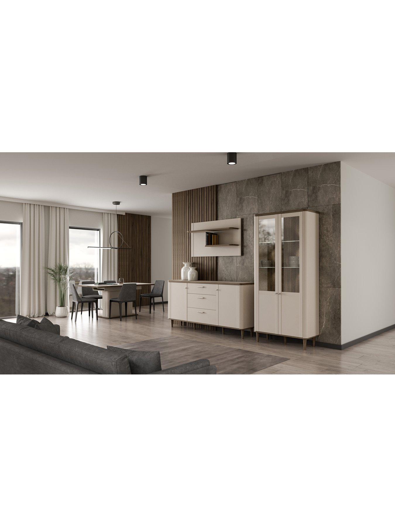 Image 7 of 7 of Lacetti 200 cm Extending Dining Table - Cream/Oak