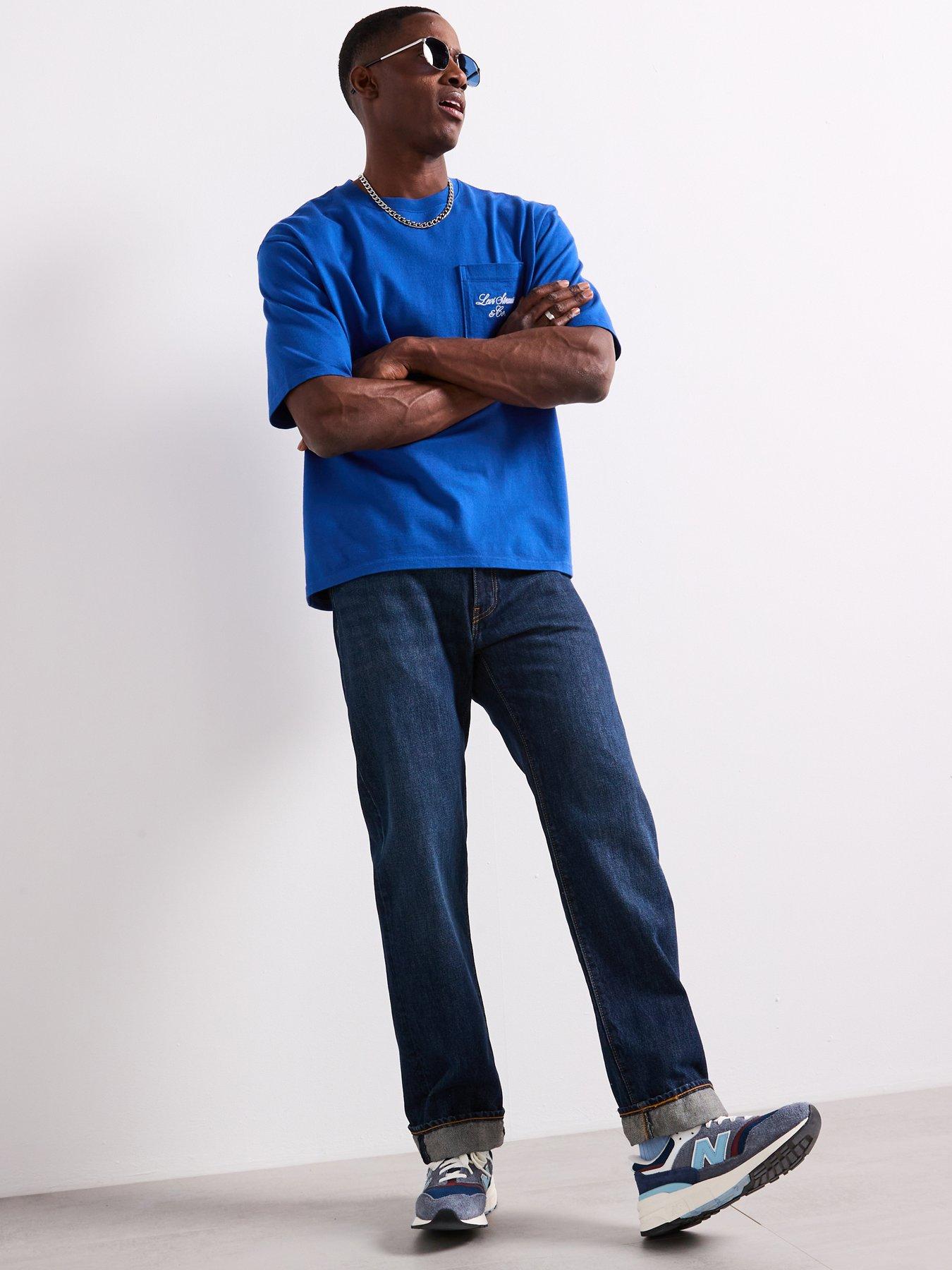 undefined 555™ Relaxed Straight Fit Jeans - Dark Blue