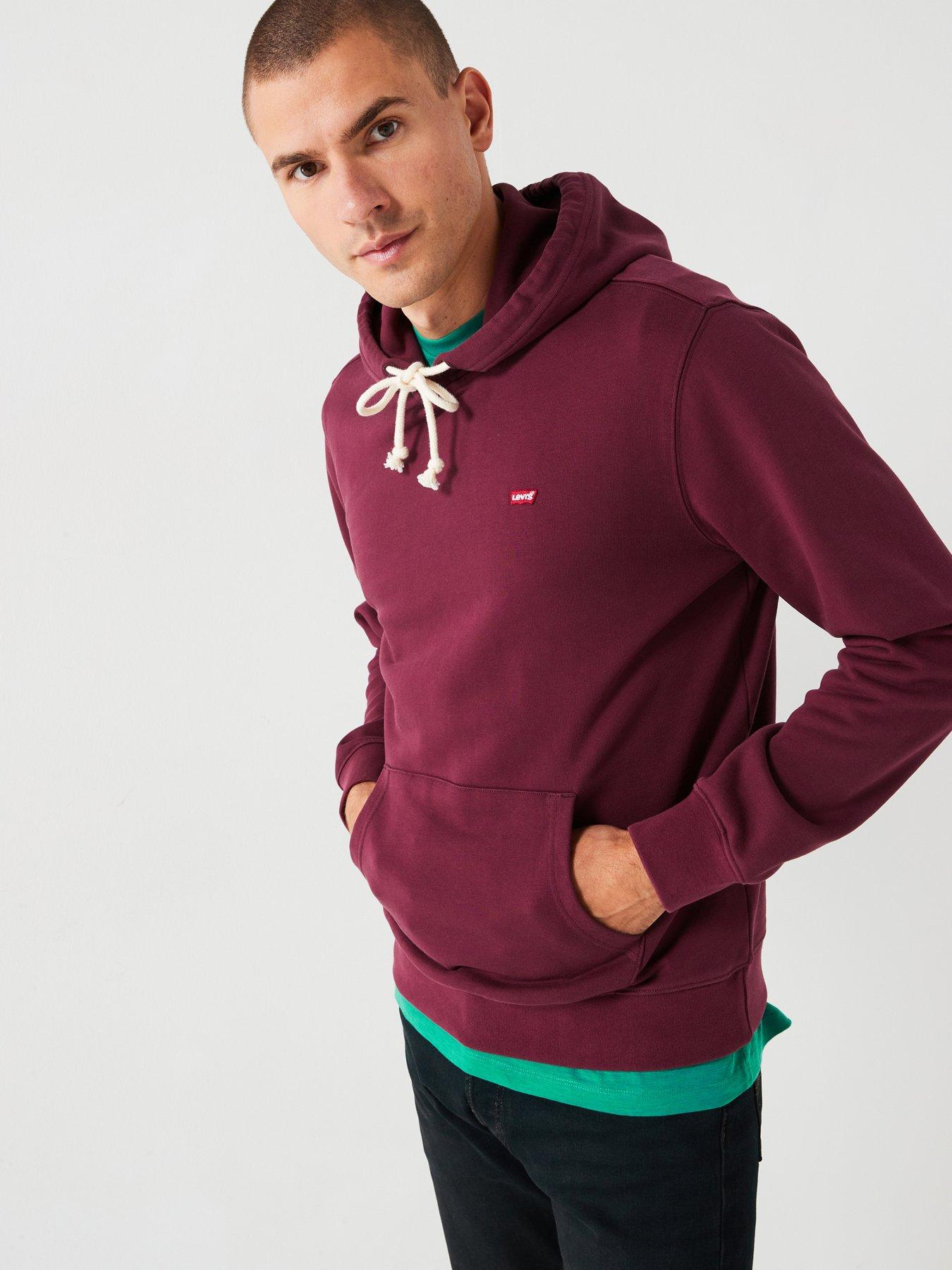 Levi's burgundy hoodie hotsell