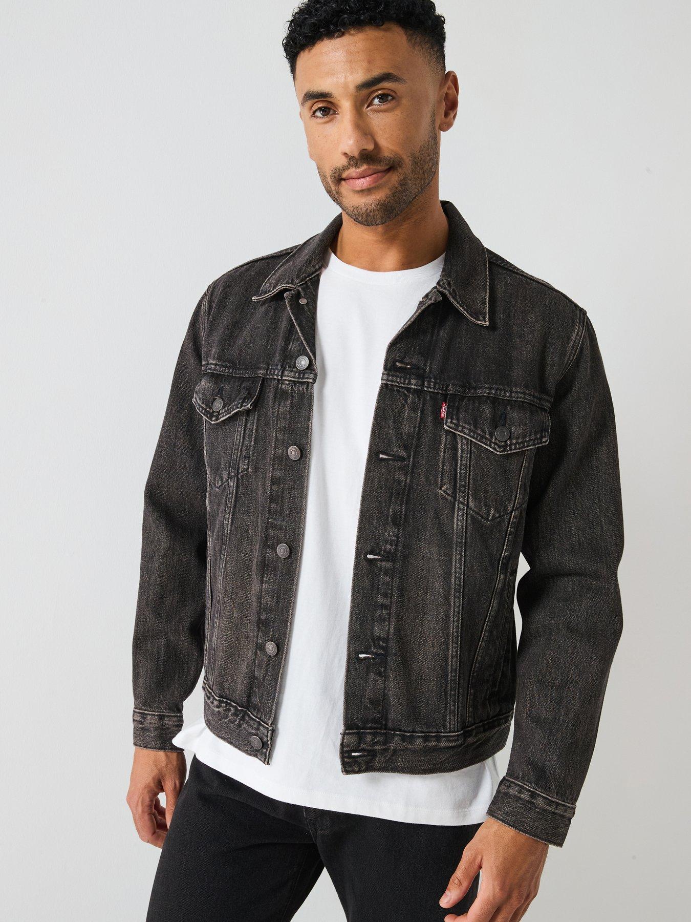 undefined Denim Trucker Jacket - Black