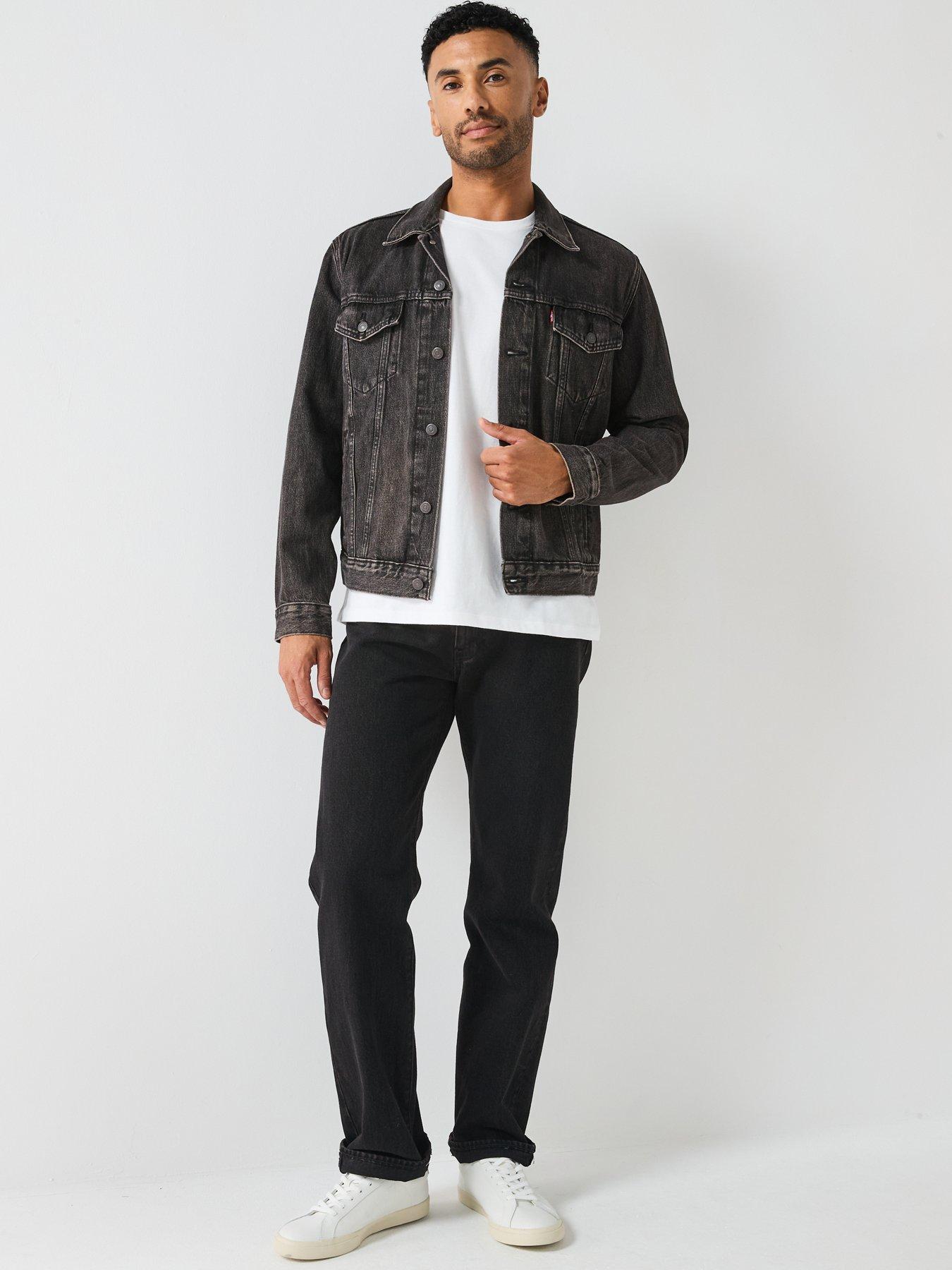 Image 3 of 4 of Levi's Denim Trucker Jacket - Black