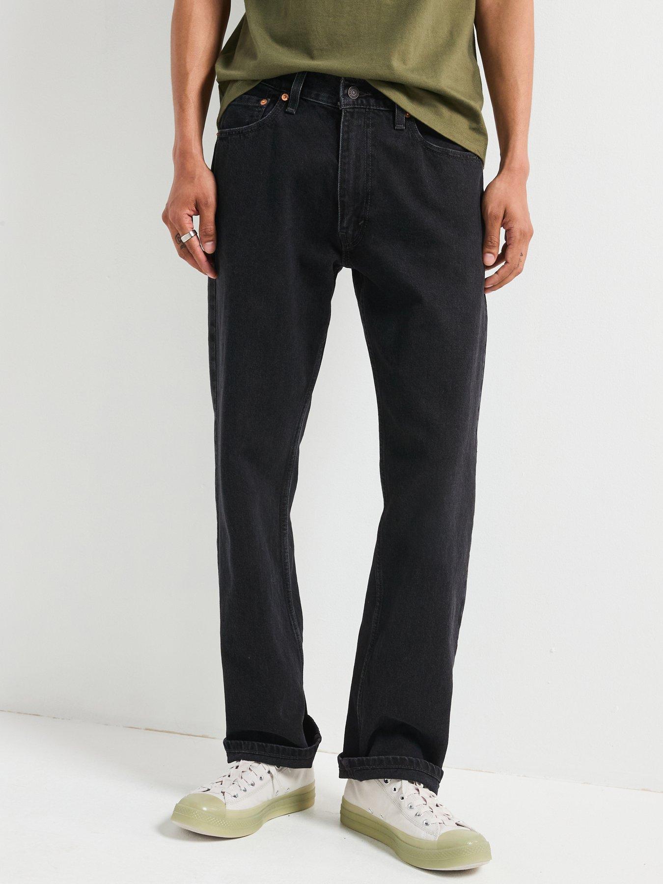 undefined 555 '96 Relaxed Straight Fit Jeans - Forget Me Nots - Black
