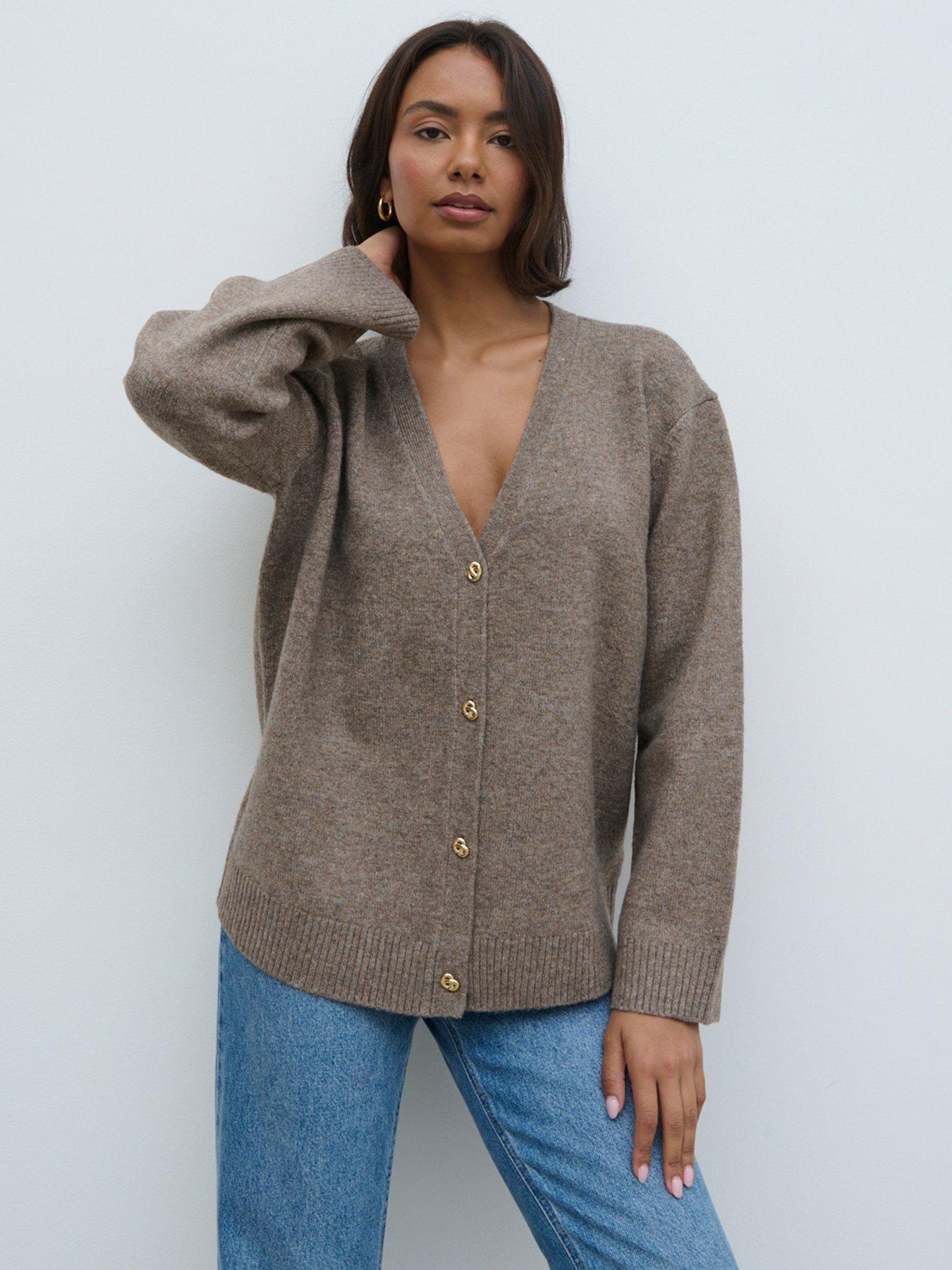 Jumpers Cardigans Pretty Lavish Beige Women Very