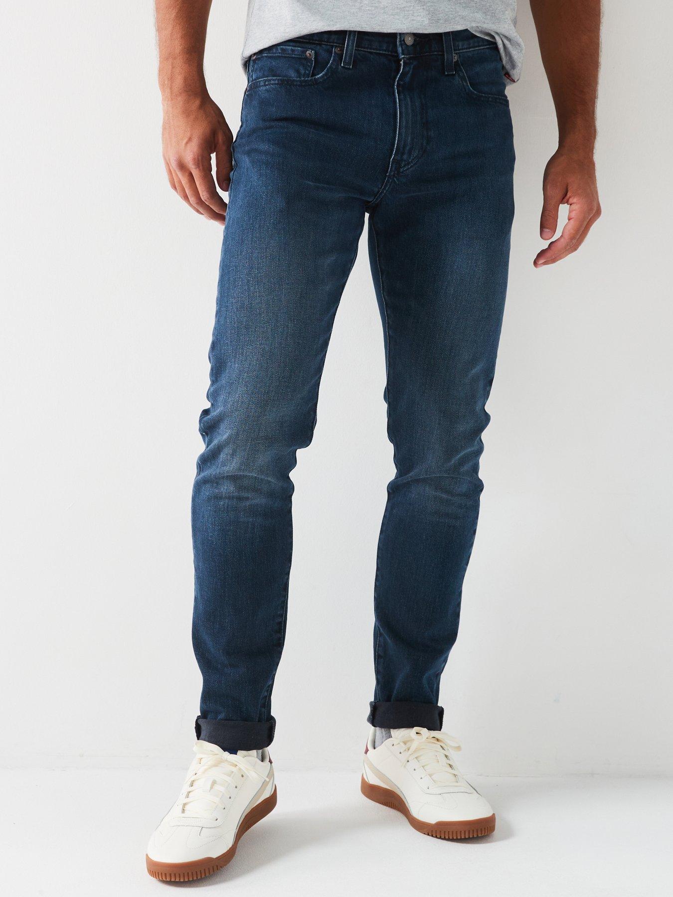 Levi's 512 Slim Tapered Fit Jeans - Lasting Memories - Dark Blue, Dark Blue, Size 36, Inside Leg Long, Men