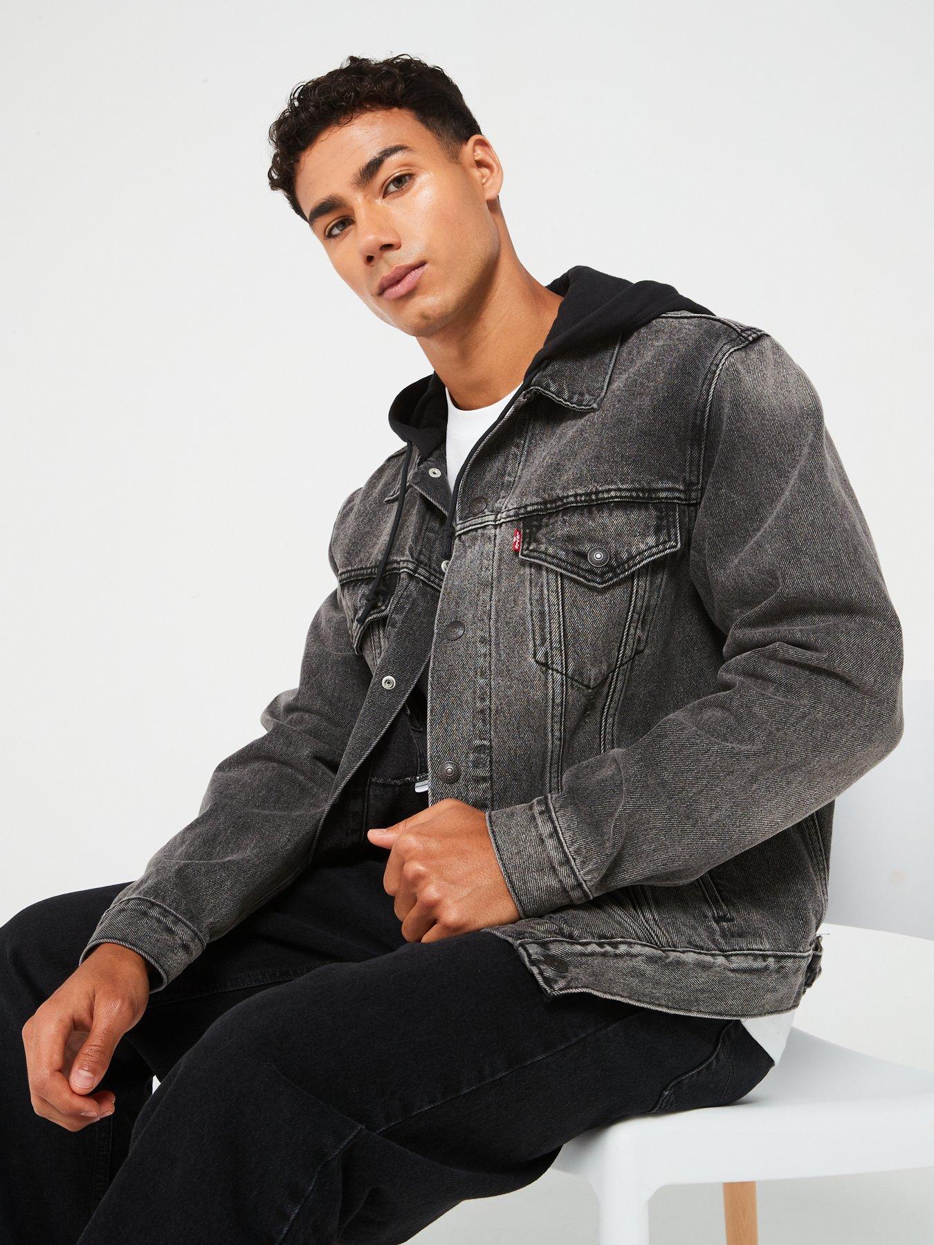 Levi's denim hooded trucker jacket sale