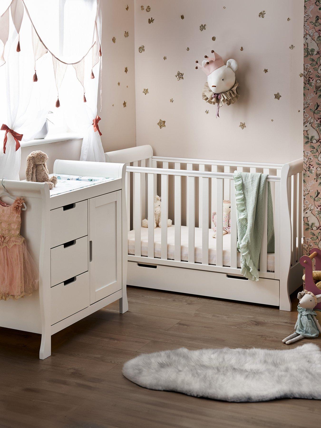 Product photograph of Obaby Stamford Mini 2 Piece Room Set - White from very.co.uk