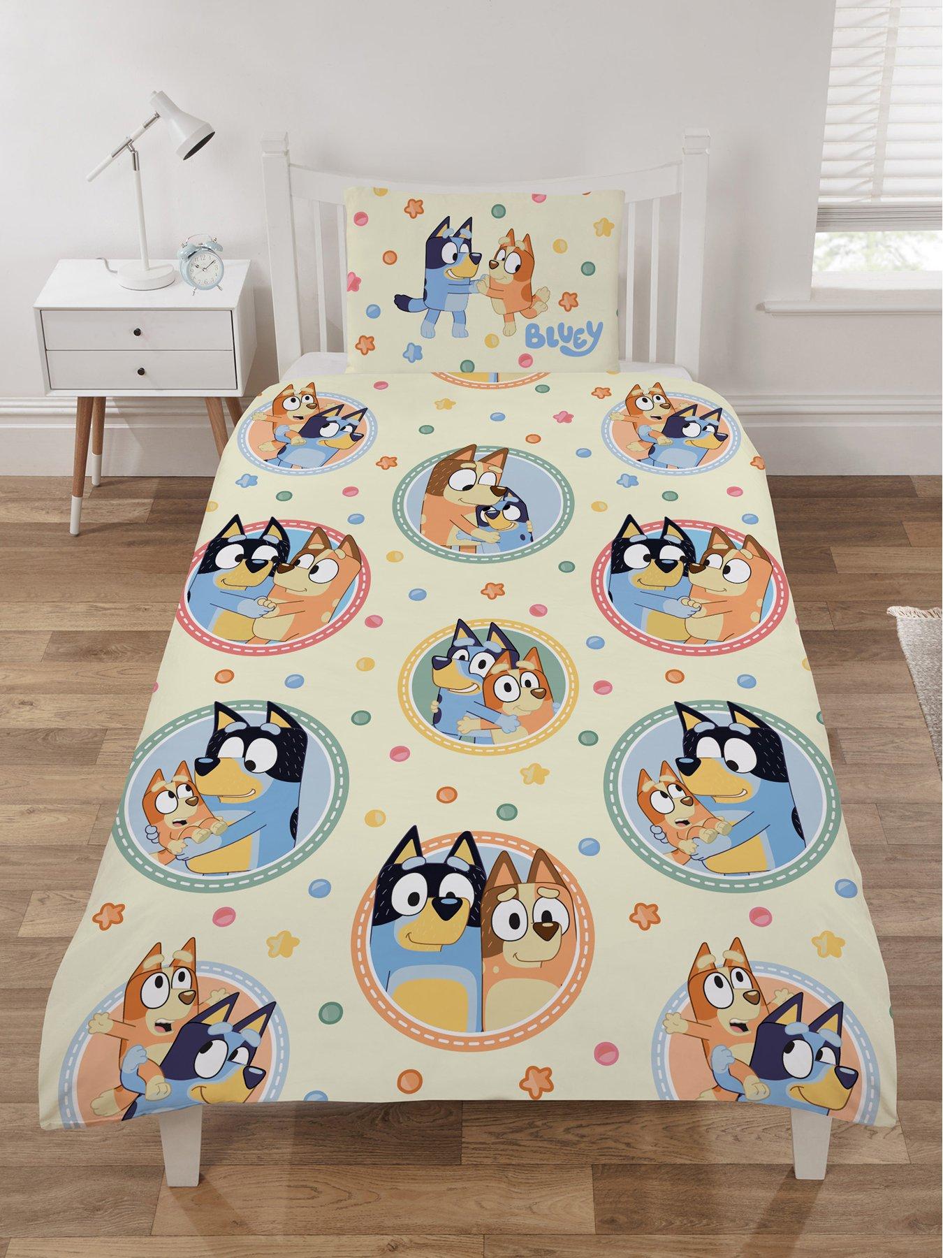 Product photograph of Bluey Frames Single Duvet Cover Set from very.co.uk