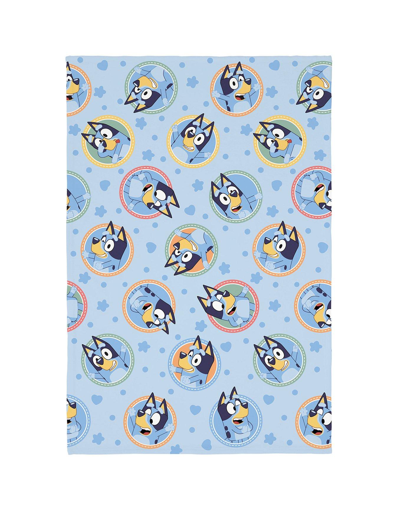 Product photograph of Bluey Frames Coral Fleece Blanket from very.co.uk