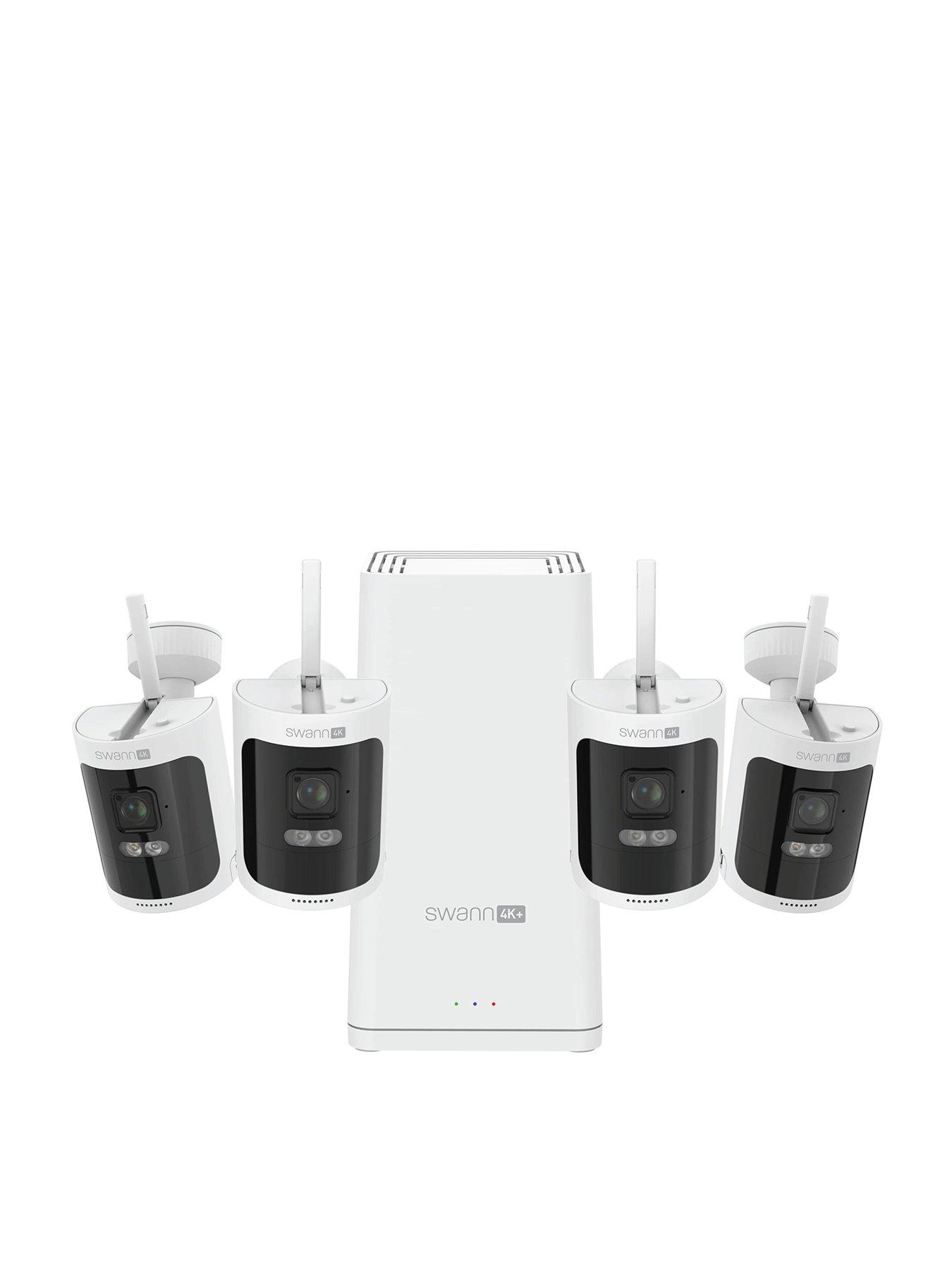 Product photograph of Swann 4k Wireless Security Kit With 4x Wire-free Cameras Amp Power Hub from very.co.uk
