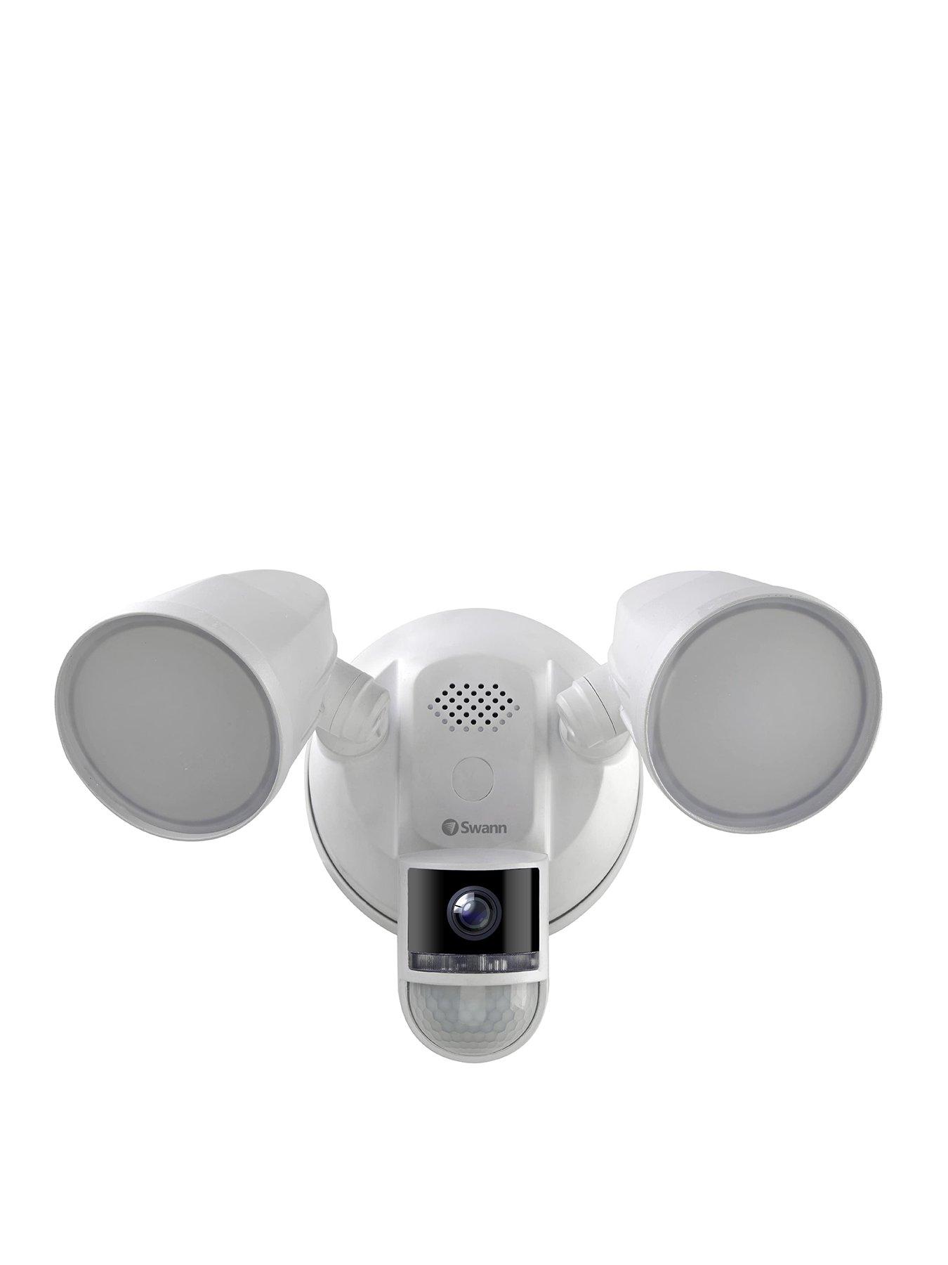 Product photograph of Swann 4k Floodlight Powered Wi-fi Security Camera from very.co.uk