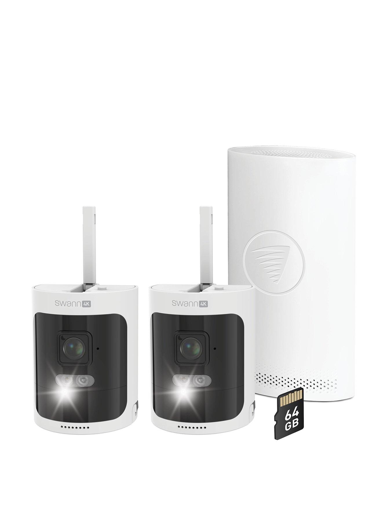 Product photograph of Swann 4k Security Kit With 2 X Powered Wi-fi Cameras Nvr Tower from very.co.uk