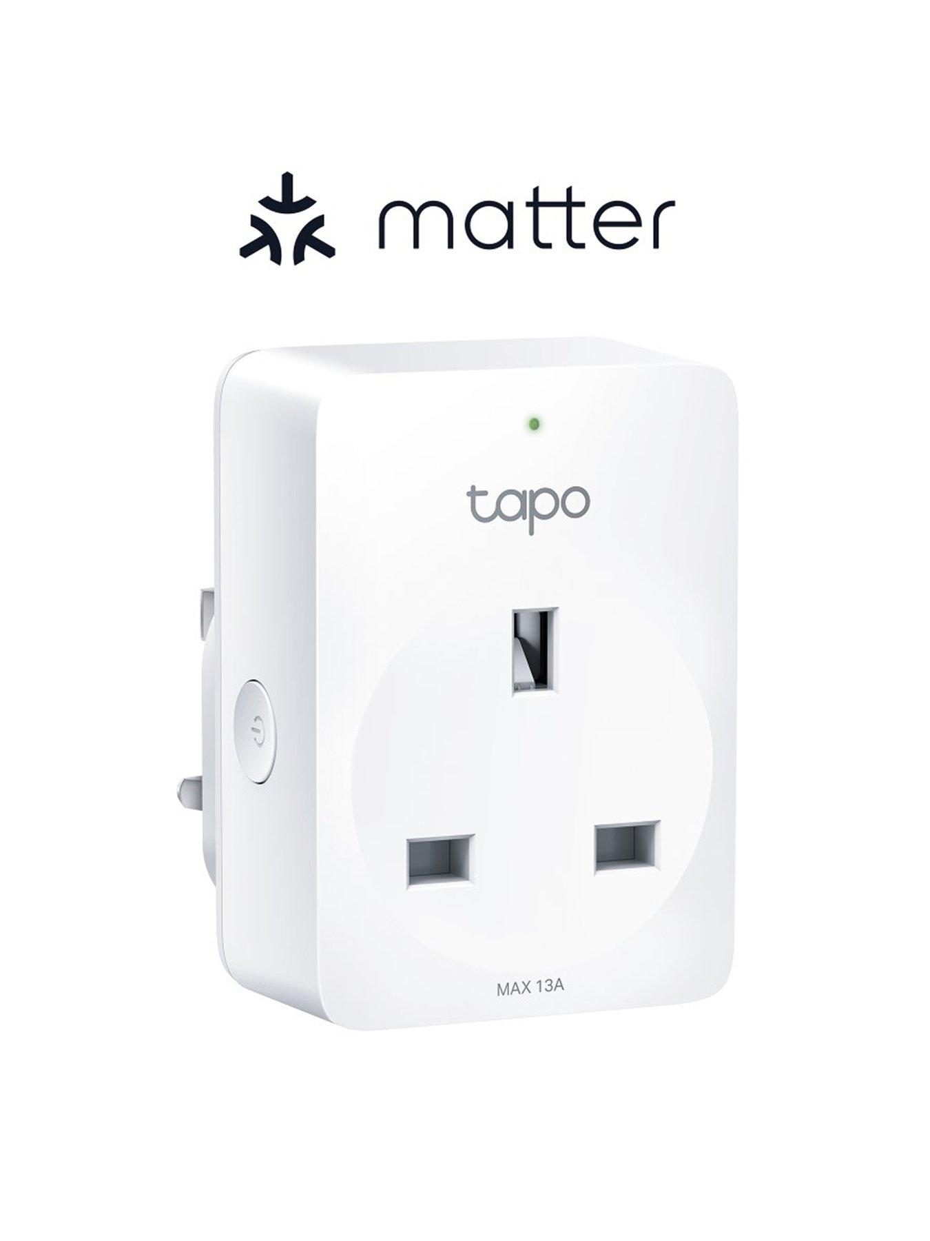 Product photograph of Tp Link Tp-link Tapo P110 Matter Compatible Smart Socket With En Monitoring from very.co.uk