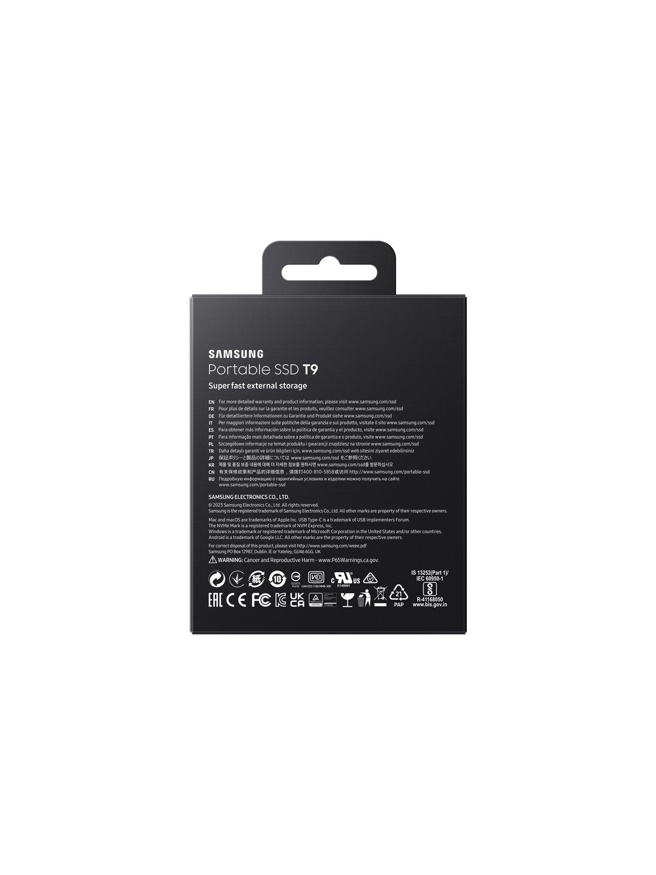 Image 5 of 6 of Samsung T9 1TB Portable SSD USB 3.2 Black