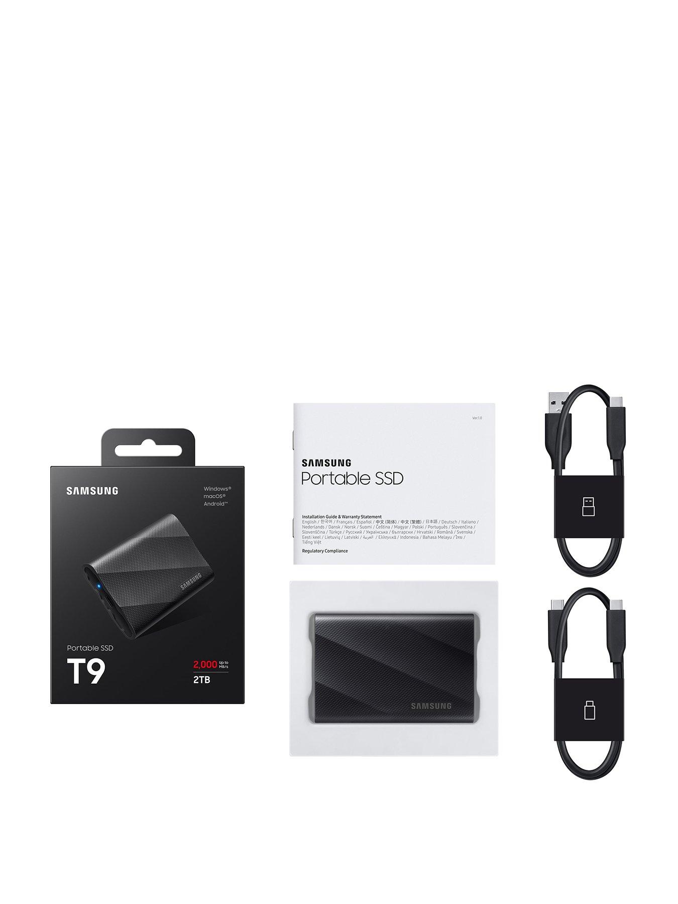 Samsung T9 2TB Portable SSD USB 3.2 Black | Very