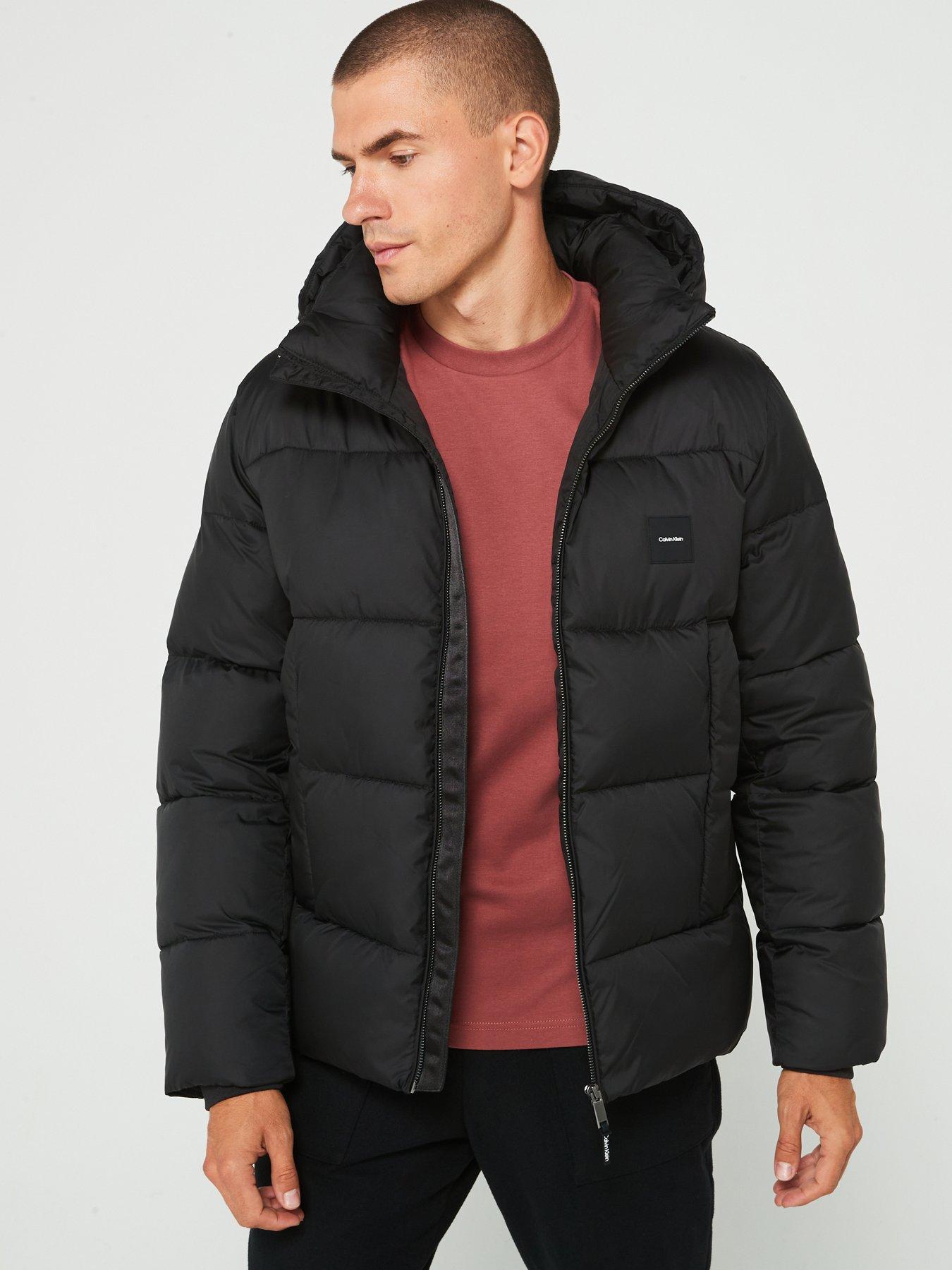 Hooded Quilt Puffer Jacket Black