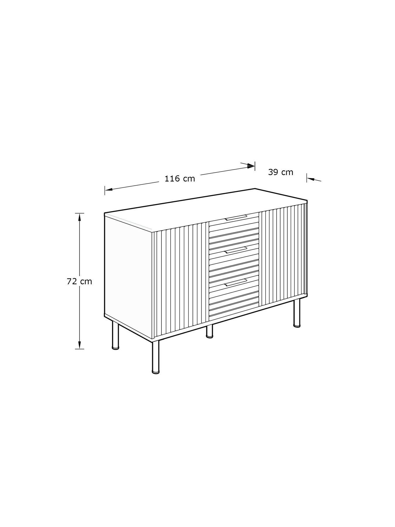 Image 7 of 7 of GFW Nervata Sideboard&nbsp;- FSC&reg; Certified