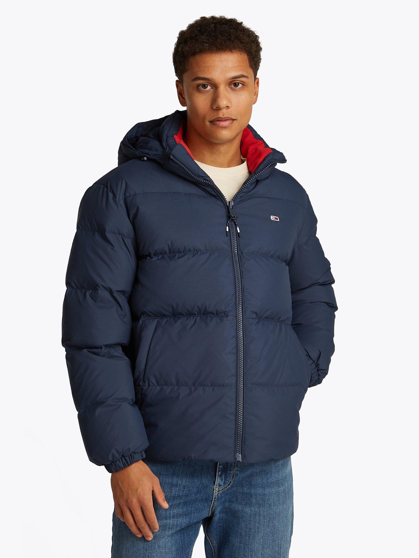 undefined Essential Down Hooded Jacket - Navy