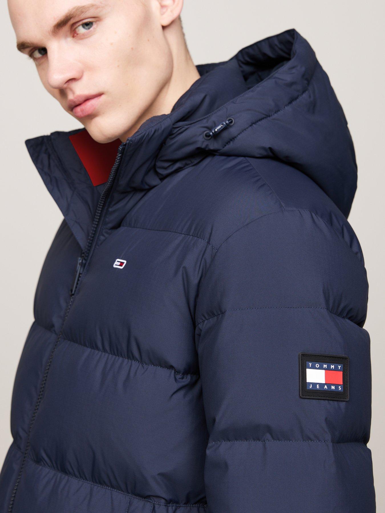 Image 6 of 6 of Tommy Jeans Essential Down Hooded Jacket - Navy