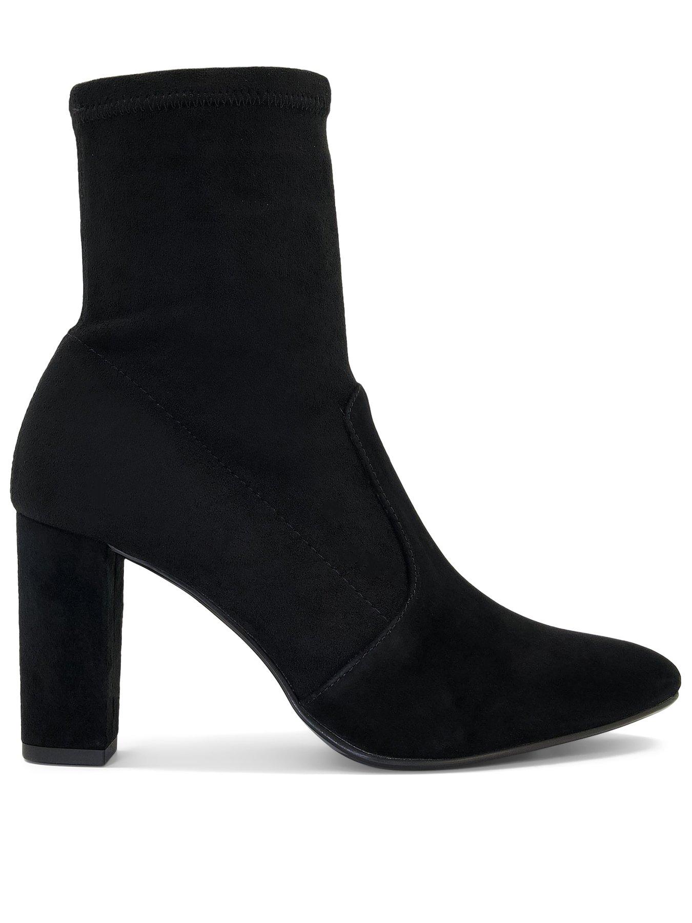 Dune London Optical Stretch Sock Ankle Boots - Black, Black, Size 7, Women