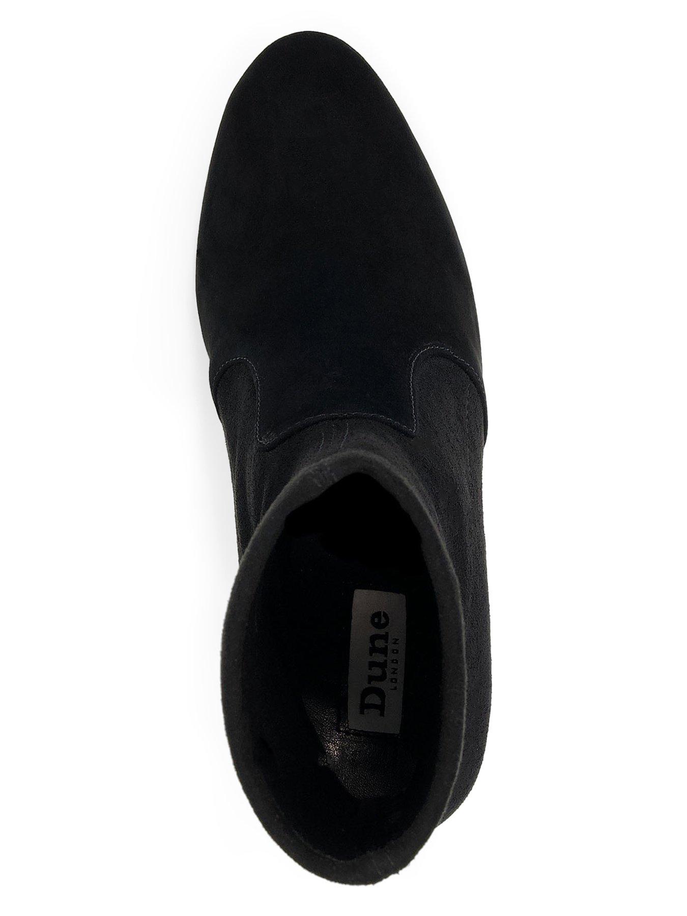 Optical Stretch Sock Ankle Boots Black