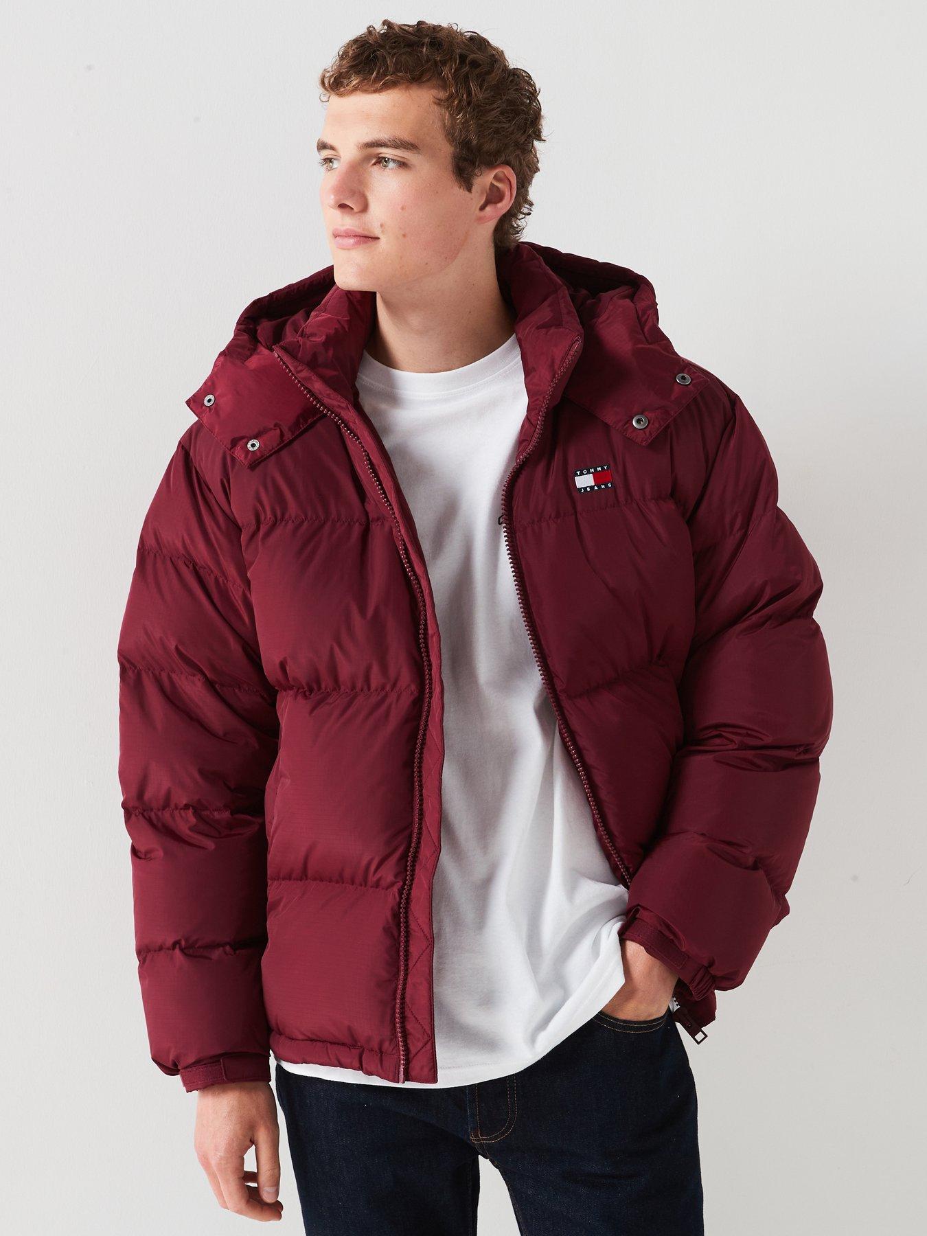 undefined Alaska Puffer Jacket - Dark Red
