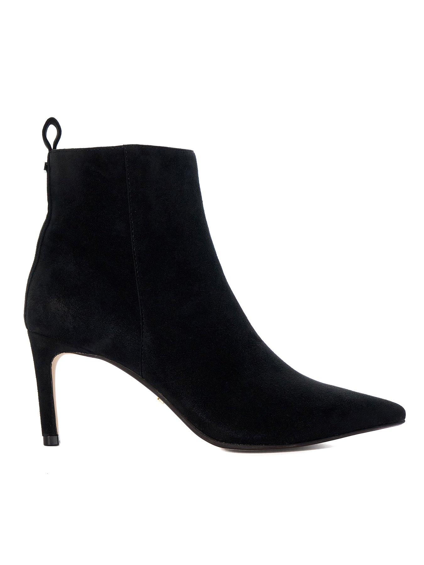 Dune London Obsessively Kitten Heel Pointed Toe Ankle Boots