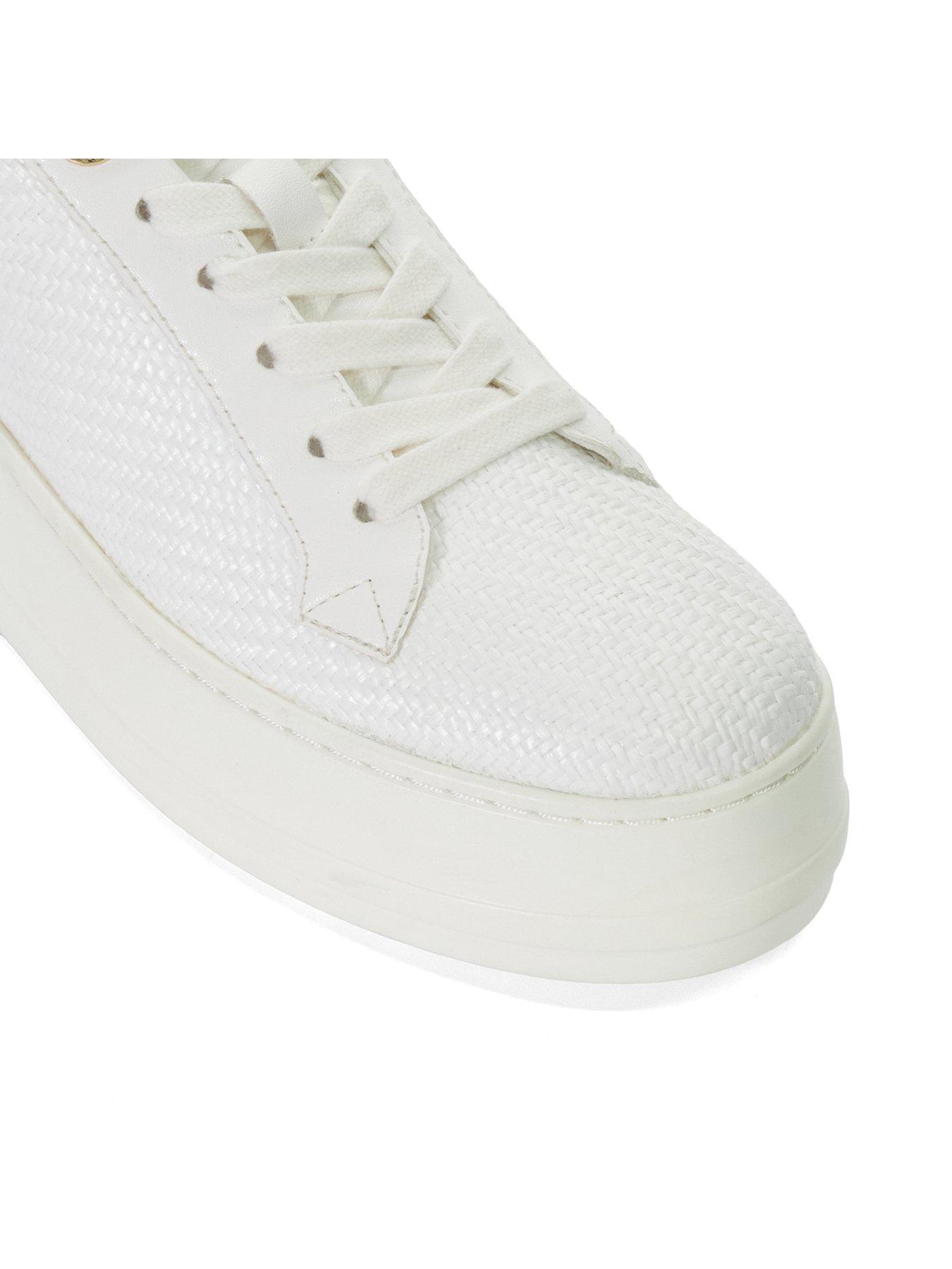 Dune London Episode Lace up Flatform Trainers White Very