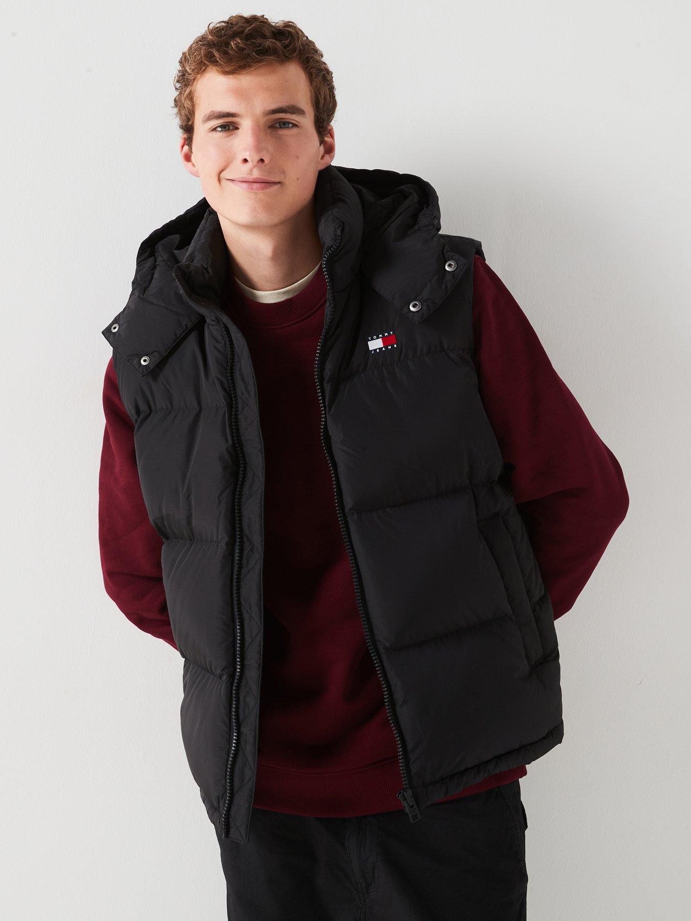 tommy jeans alaska gilet - black