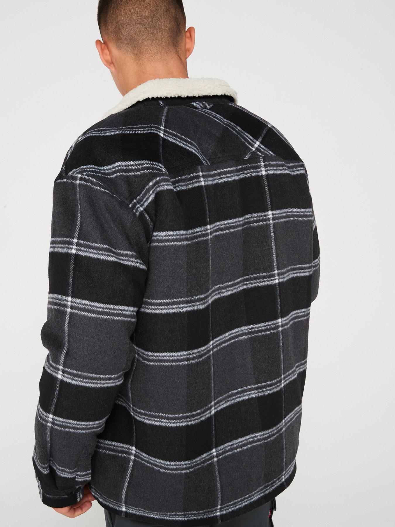 Sherpa Collar Hilfiger Overshirt Tommy Jeans Check Sherpa